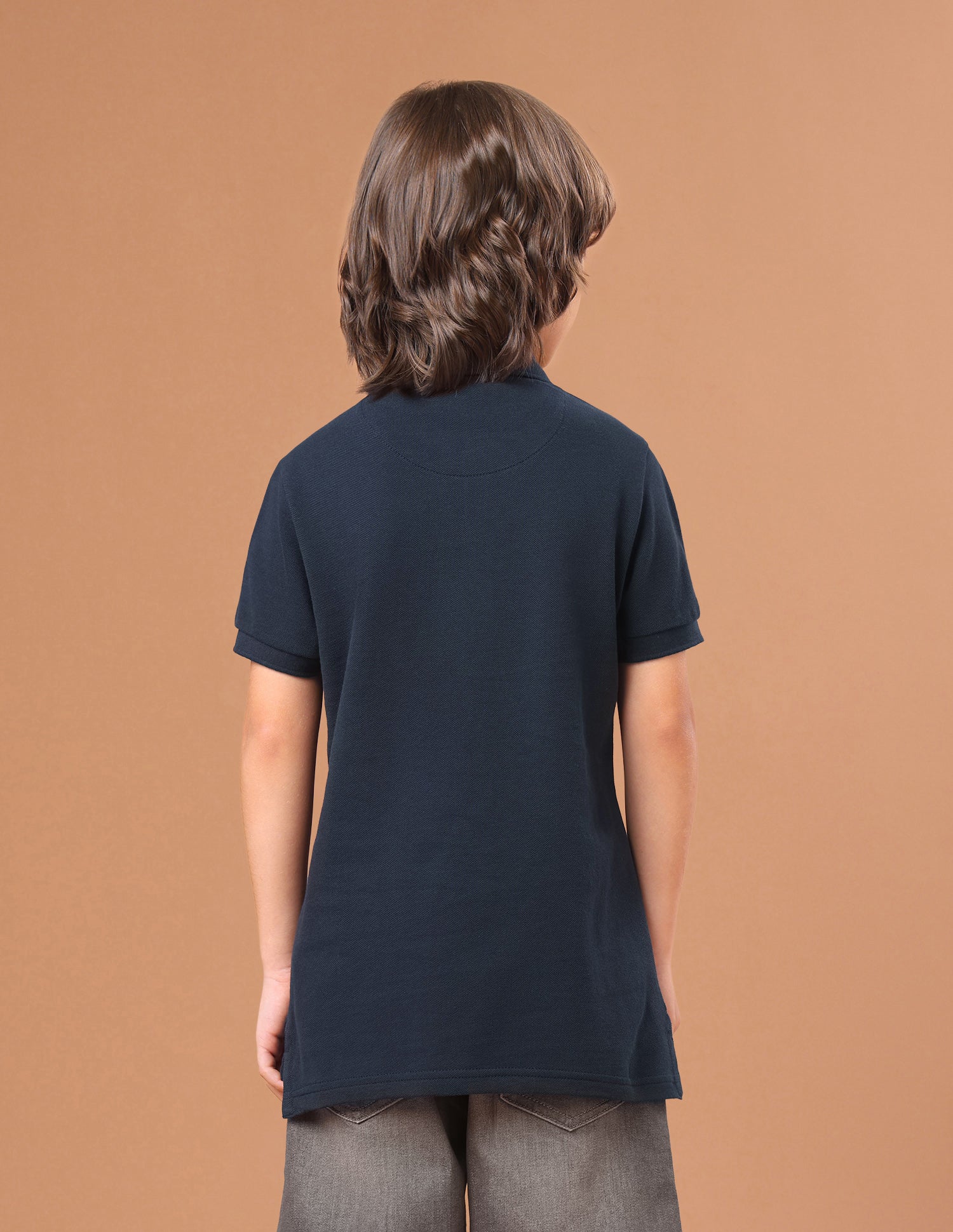 Graphic Brand Embroidered Regular Fit Polo Shirt Navy - U.S. Polo Assn. India | Large