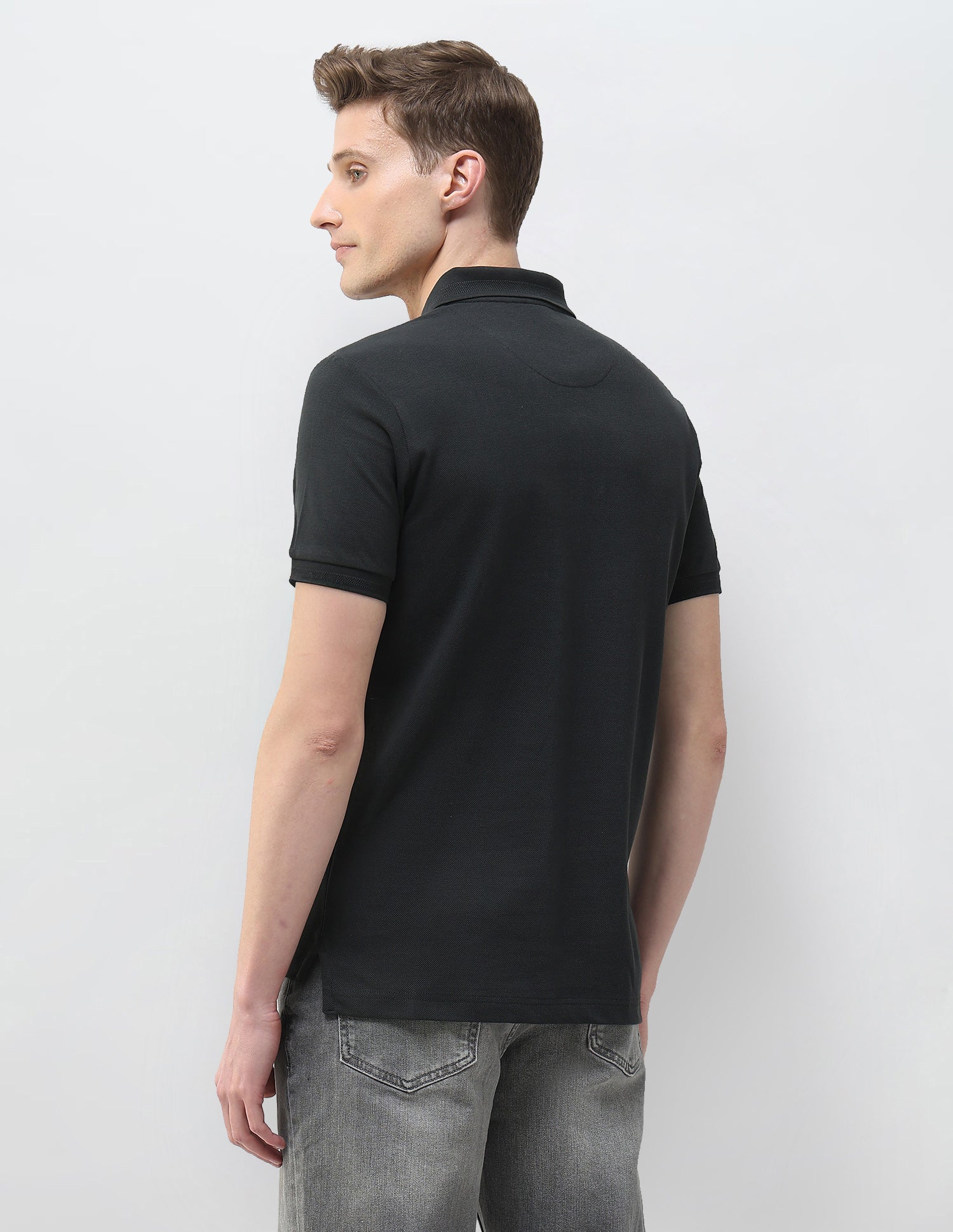 Motel On The Coast Muscle Fit Polo Shirt Dark Grey - U.S. Polo Assn. India | Large