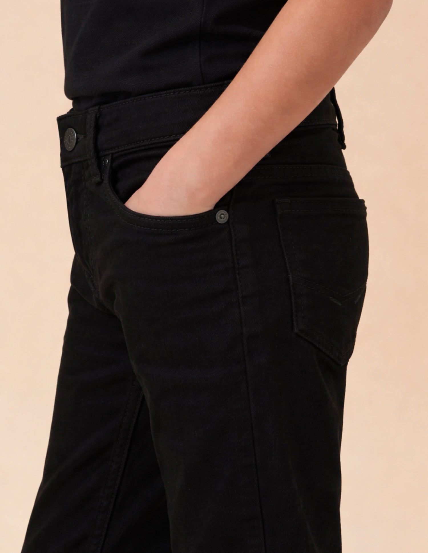 Mid Rise Relaxed Fit Jeans Black - U.S. Polo Assn. India | Large