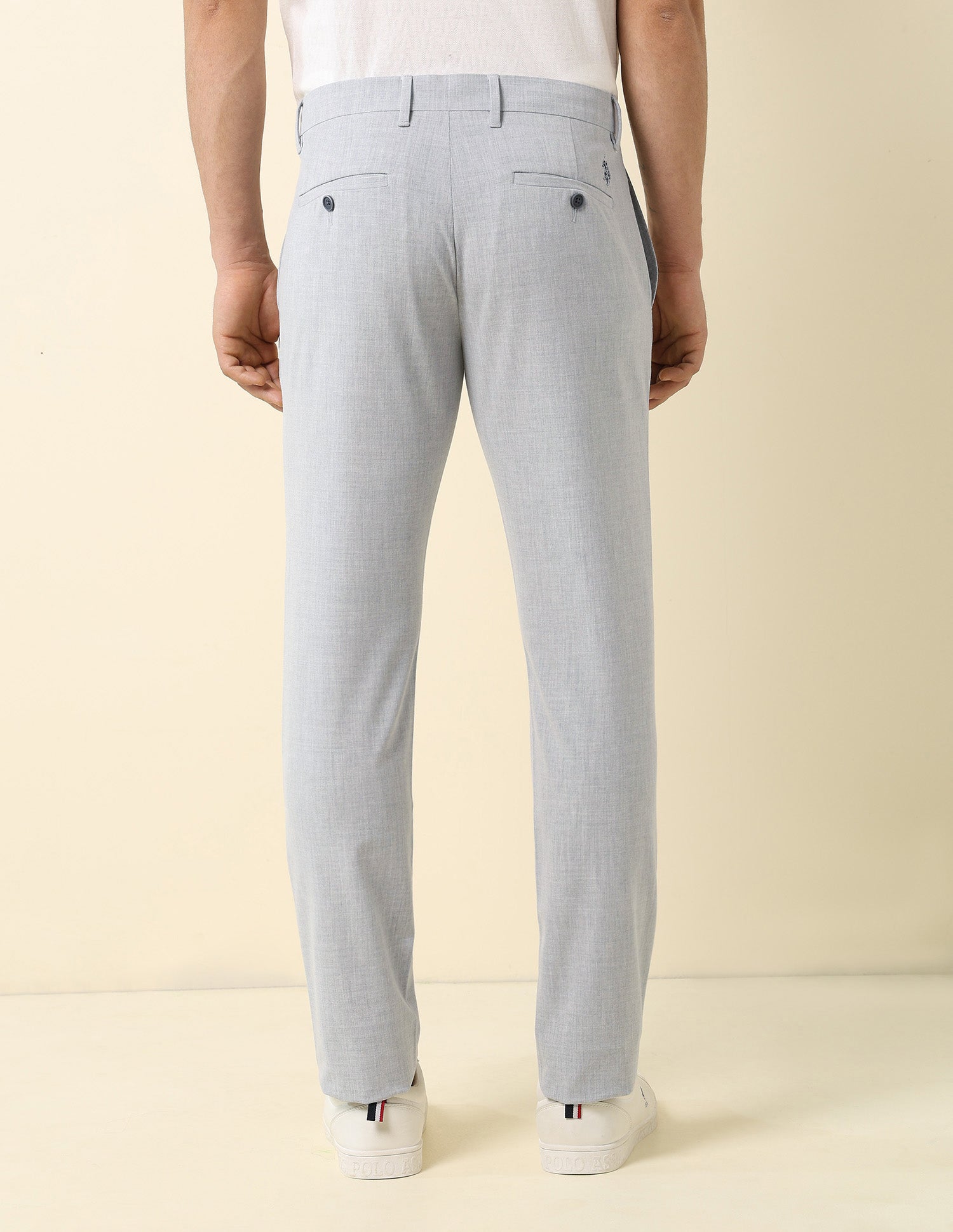 Bi Stretch Austin Slim Fit All Day Chinos Light Grey - U.S. POLO ASSN. | Large