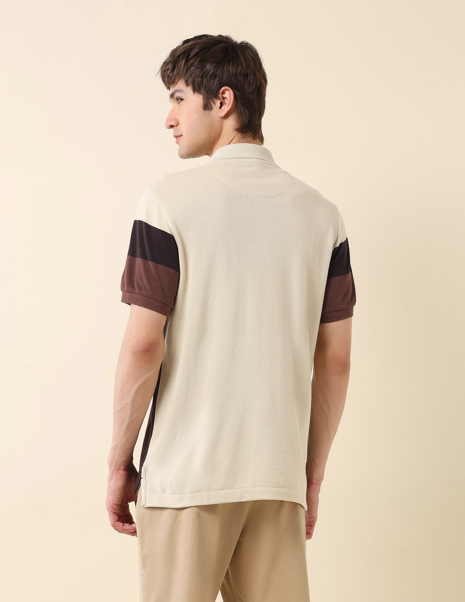 Colourblocked Classic Polo Shirt Dark Brown - U.S. Polo Assn. India | Large