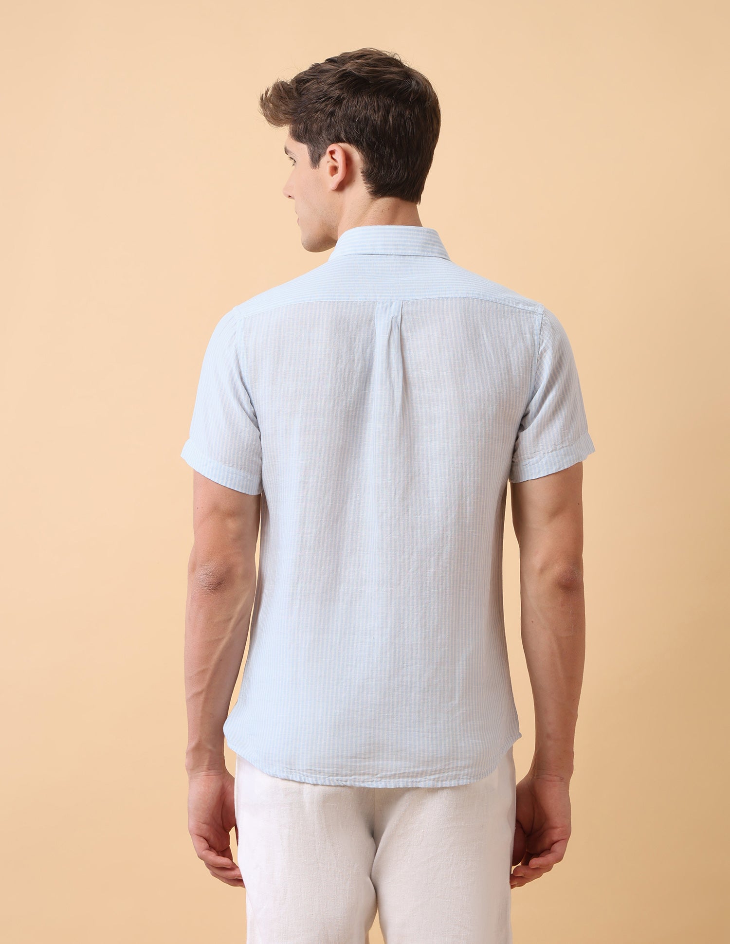 Pacho X Dobby Regular Fit Shirt Light Blue - U.S. Polo Assn. India | Large