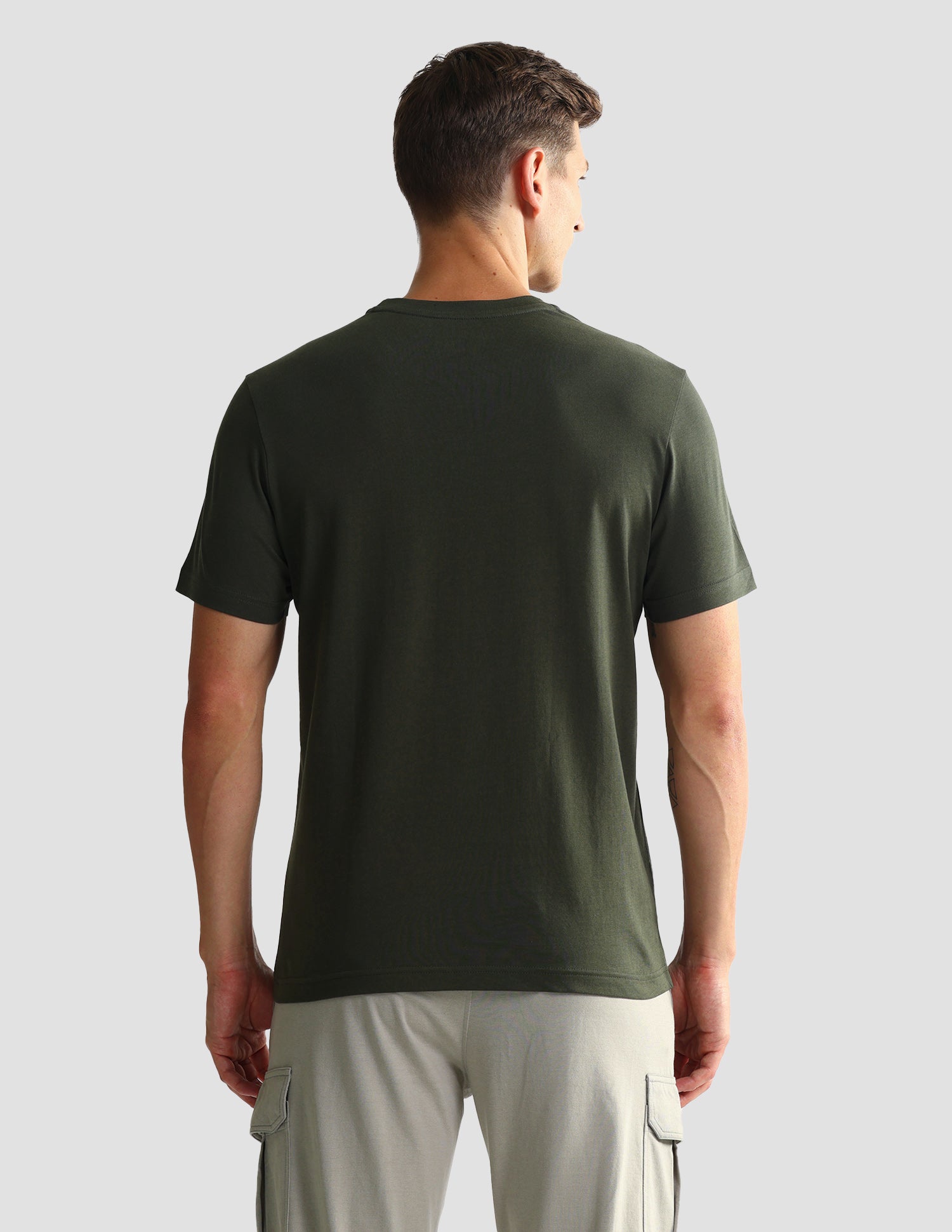 Tonal Logo Cotton 1633 Lounge T-Shirt - Pack Of 2 Blue Mel and White - U.S. POLO ASSN. | Large