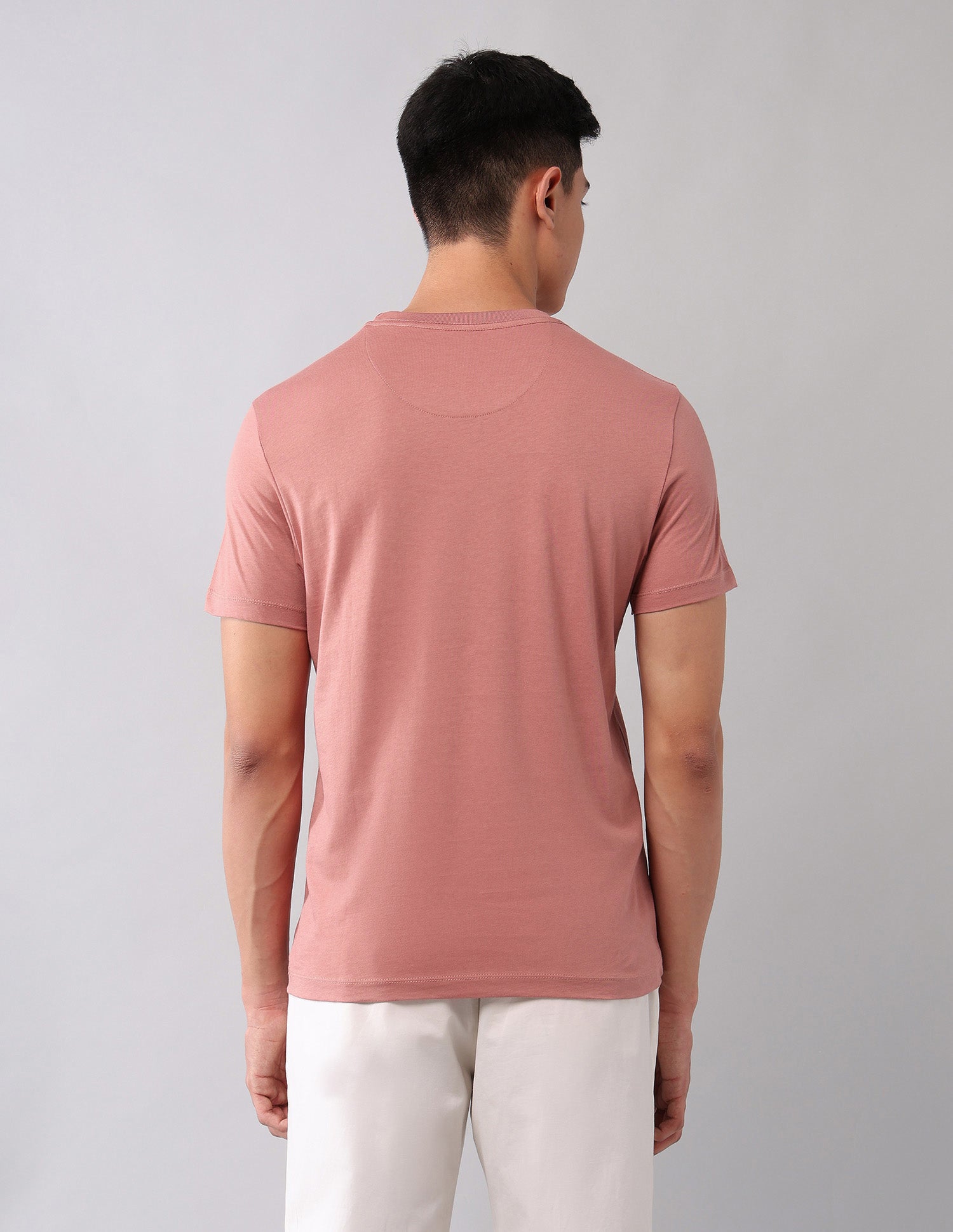 Muscle Fit Graphic Printed T-Shirt Peach - U.S. Polo Assn. India | Large