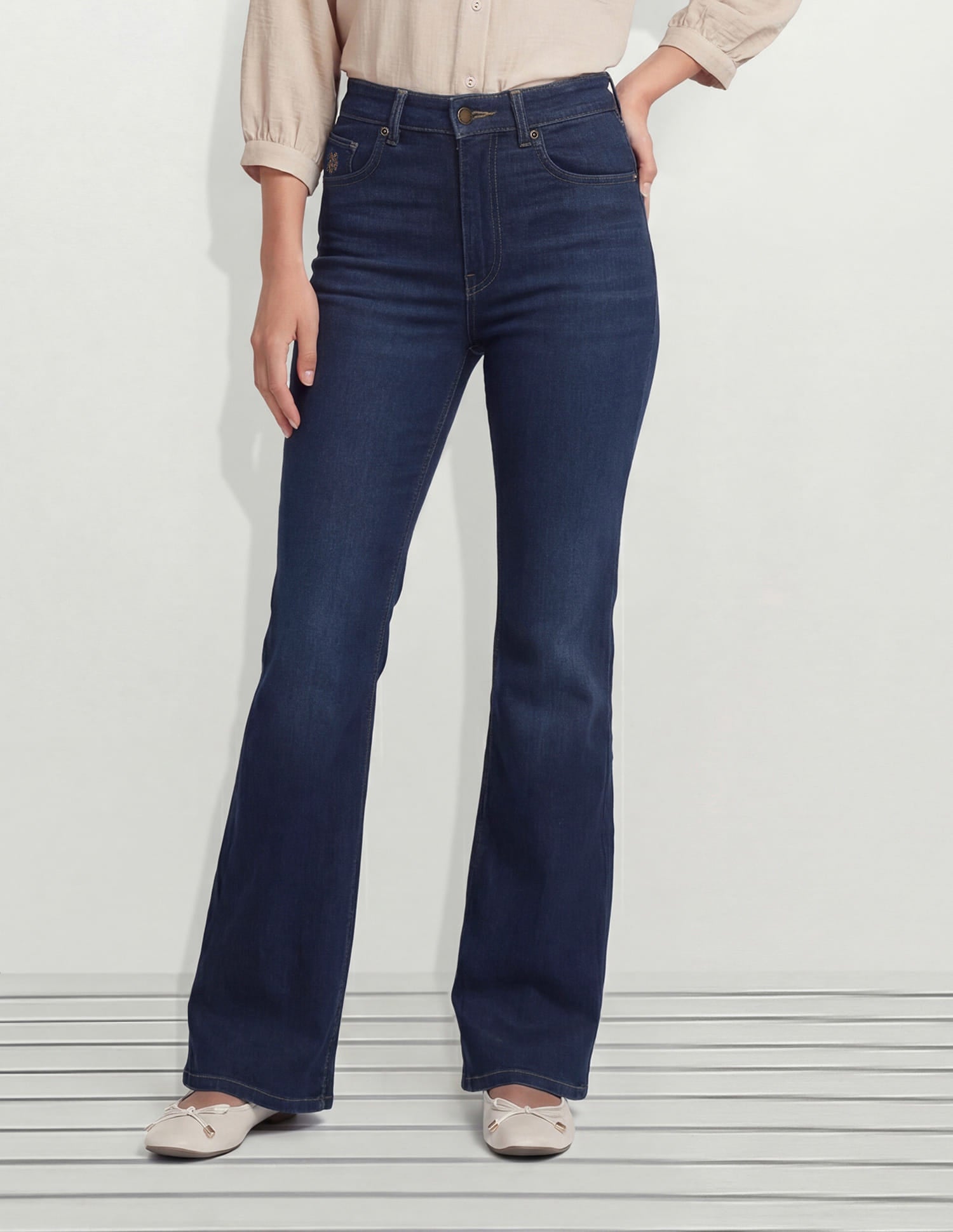 High Rise Bootcut Jeans Blue - U.S. Polo Assn. India | Large