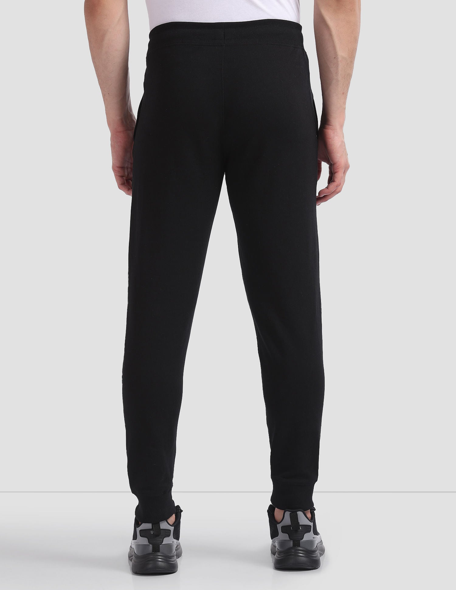 Mid Rise Drawstring Waist I604 Joggers - Pack Of 1 Black - U.S. POLO ASSN. | Large