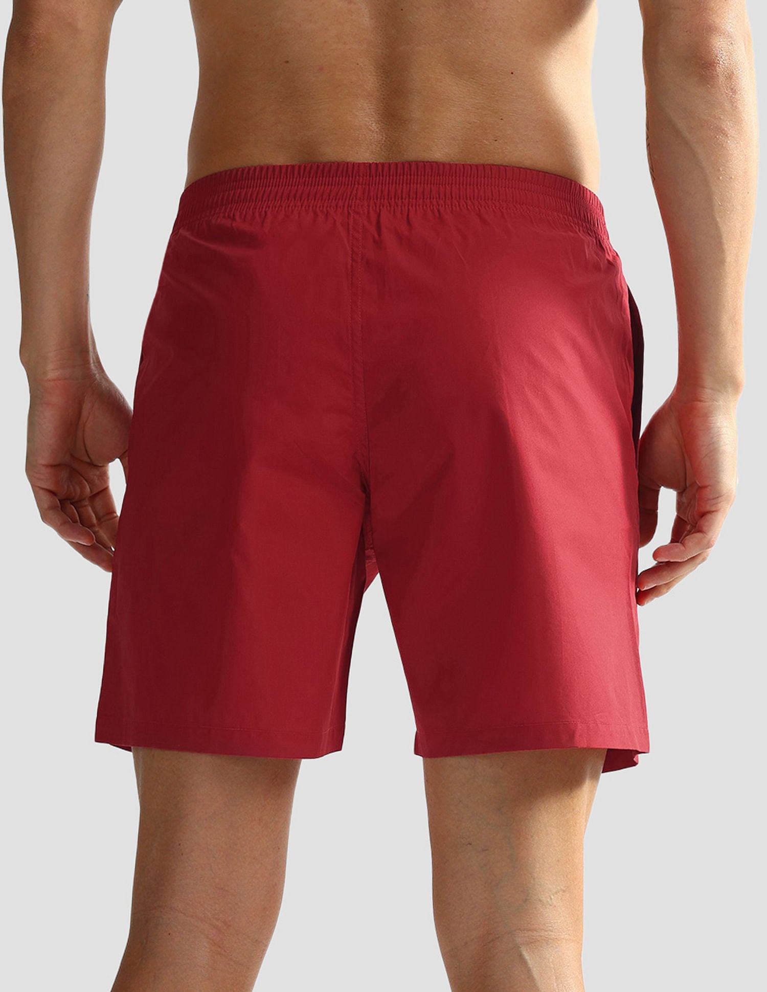 Mid Rise Solid OEX06 Shorts - Pack Of 1 Red Paneled - U.S. POLO ASSN. | Large