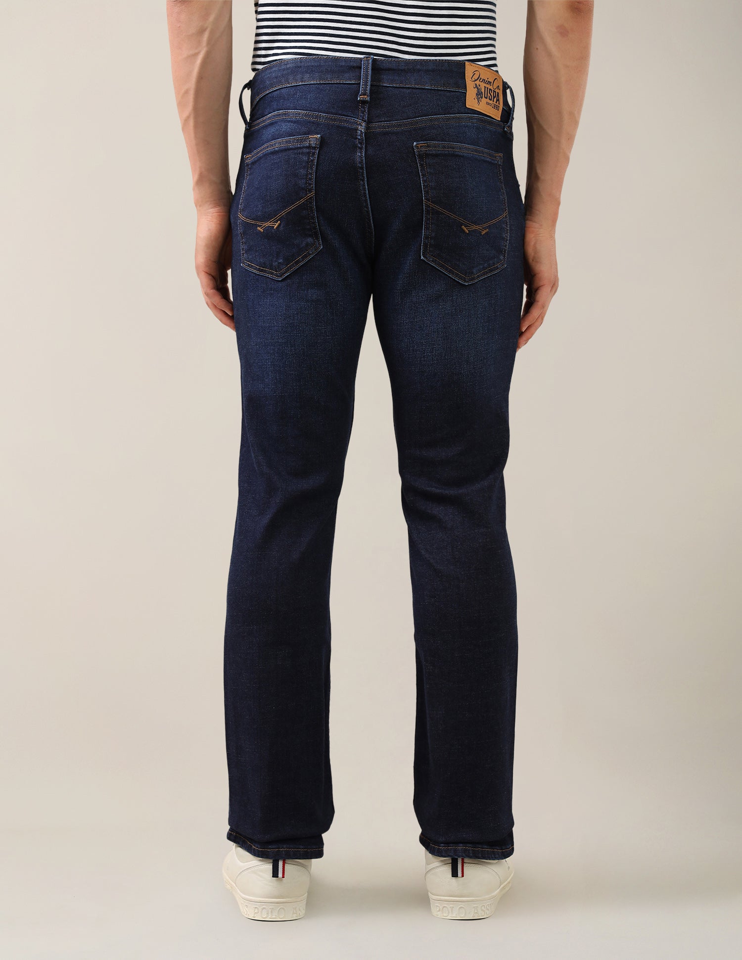 Blake Slim Bootcut Fit Blue Jeans Dark Blue - U.S. Polo Assn. India | Large