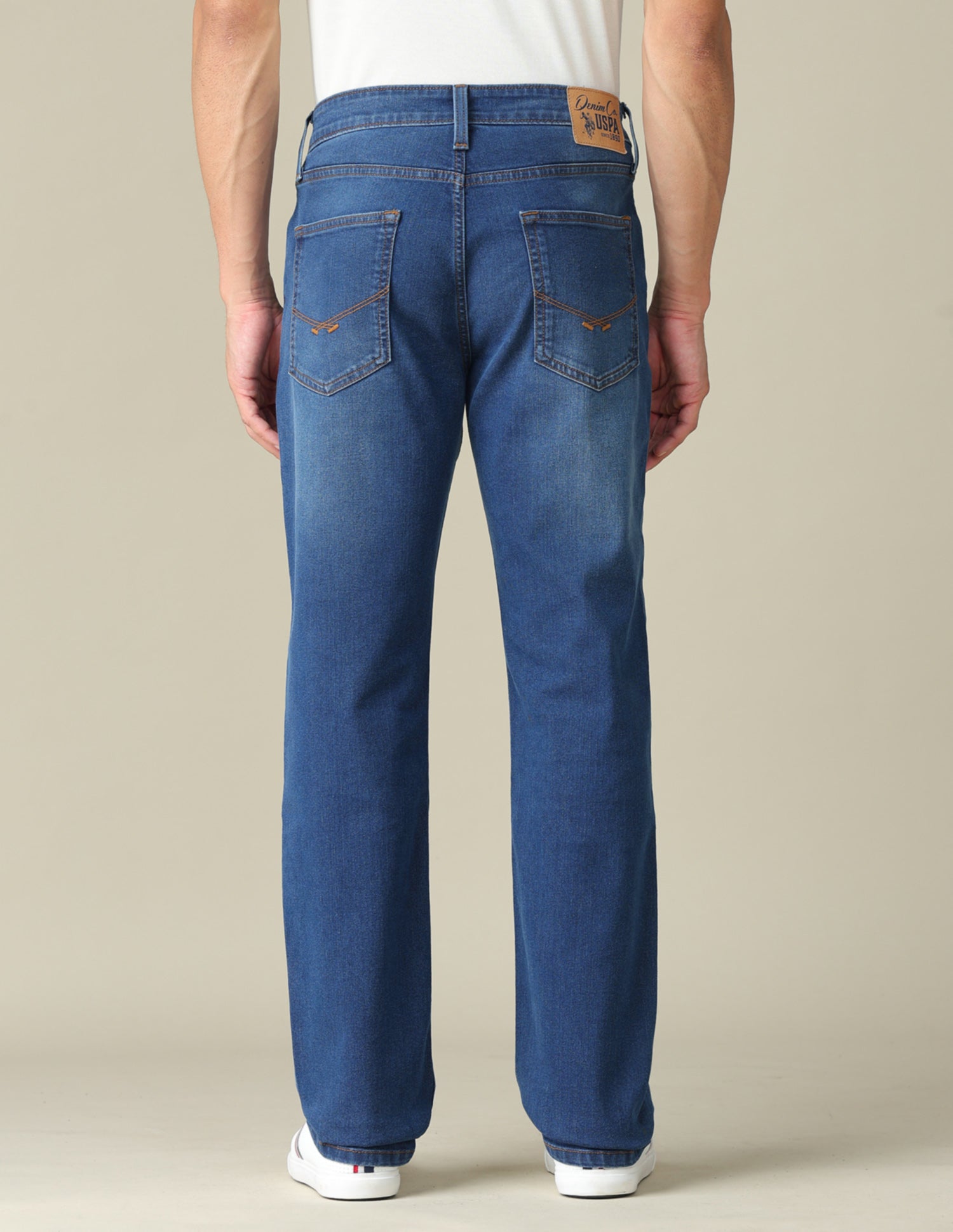 Harold Slim Straight Fit Blue Jeans Indigo - U.S. POLO ASSN. | Large