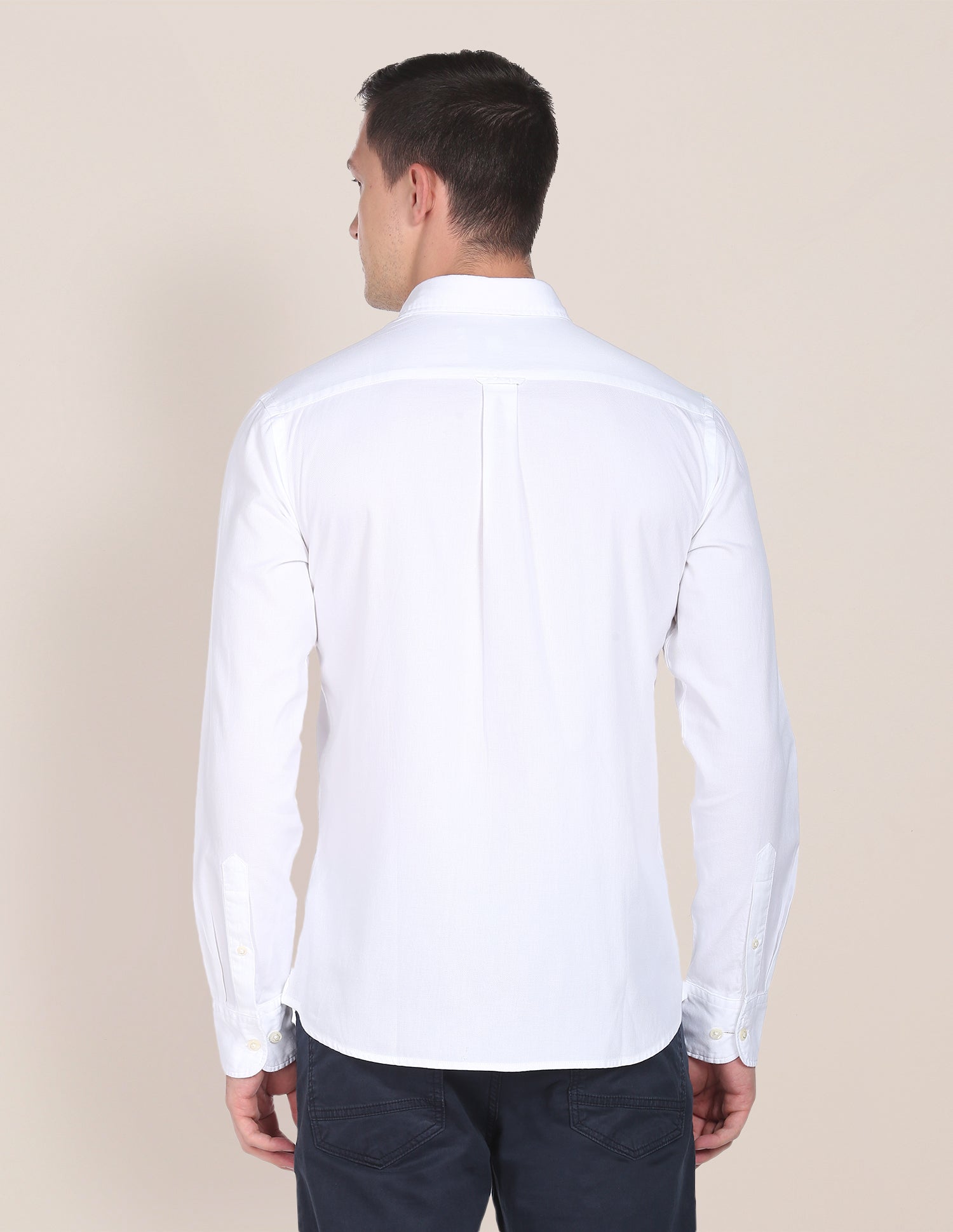 Engineered Dobby Shirt White - U.S. POLO ASSN. | Large