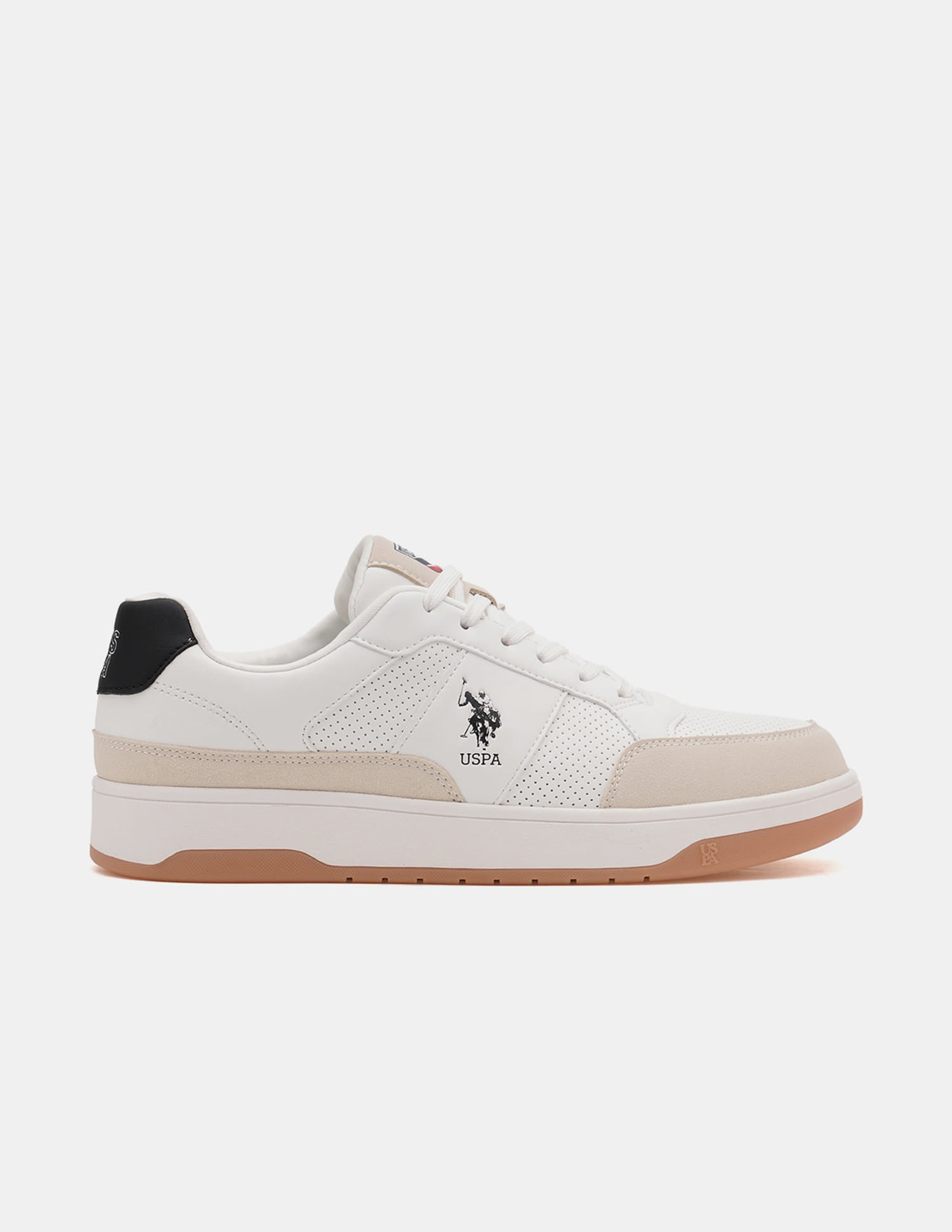 Men Simon Colour Blocked Sneakers White - U.S. Polo Assn. India | Large