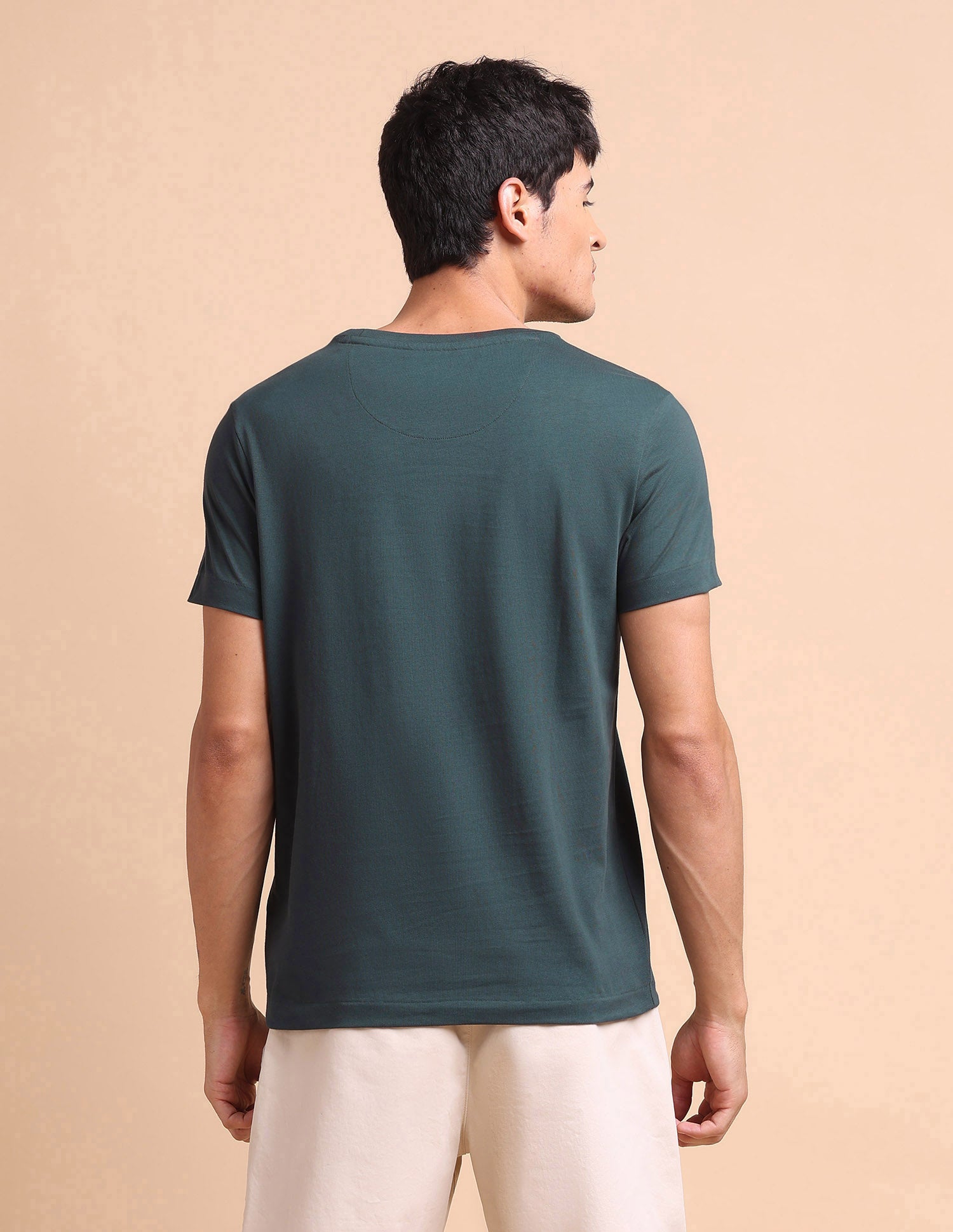 Brand Embossed Slim Fit T-Shirt Olive - U.S. POLO ASSN. | Large