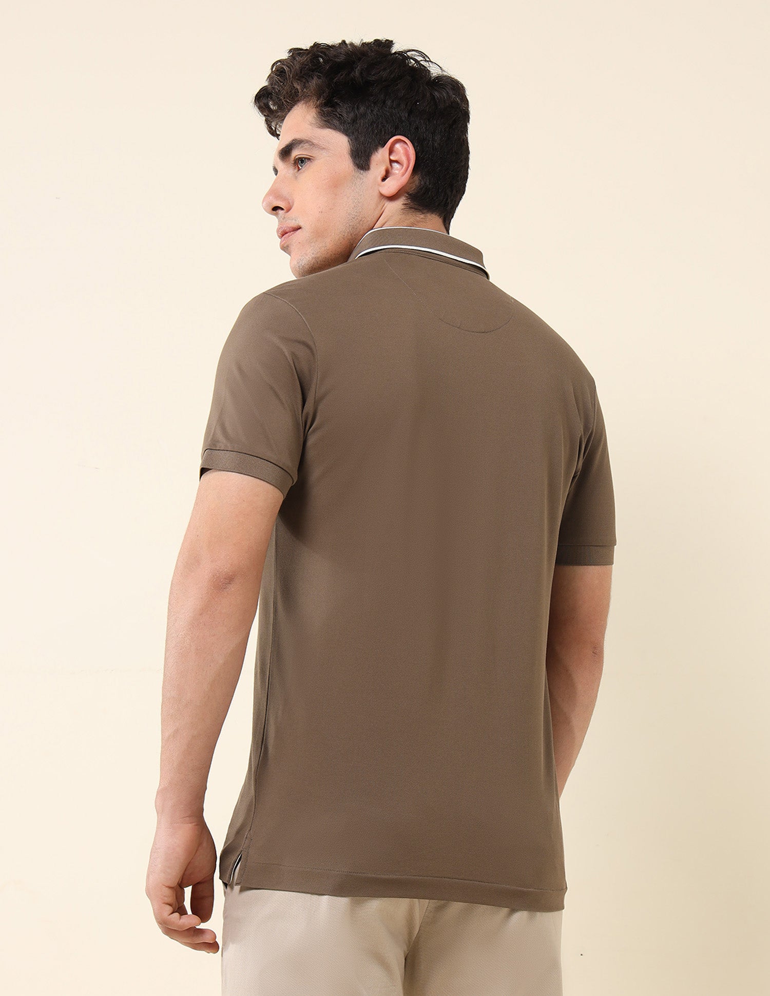 Solid Gentleman's Club Polo Shirt Khaki - U.S. POLO ASSN. | Large