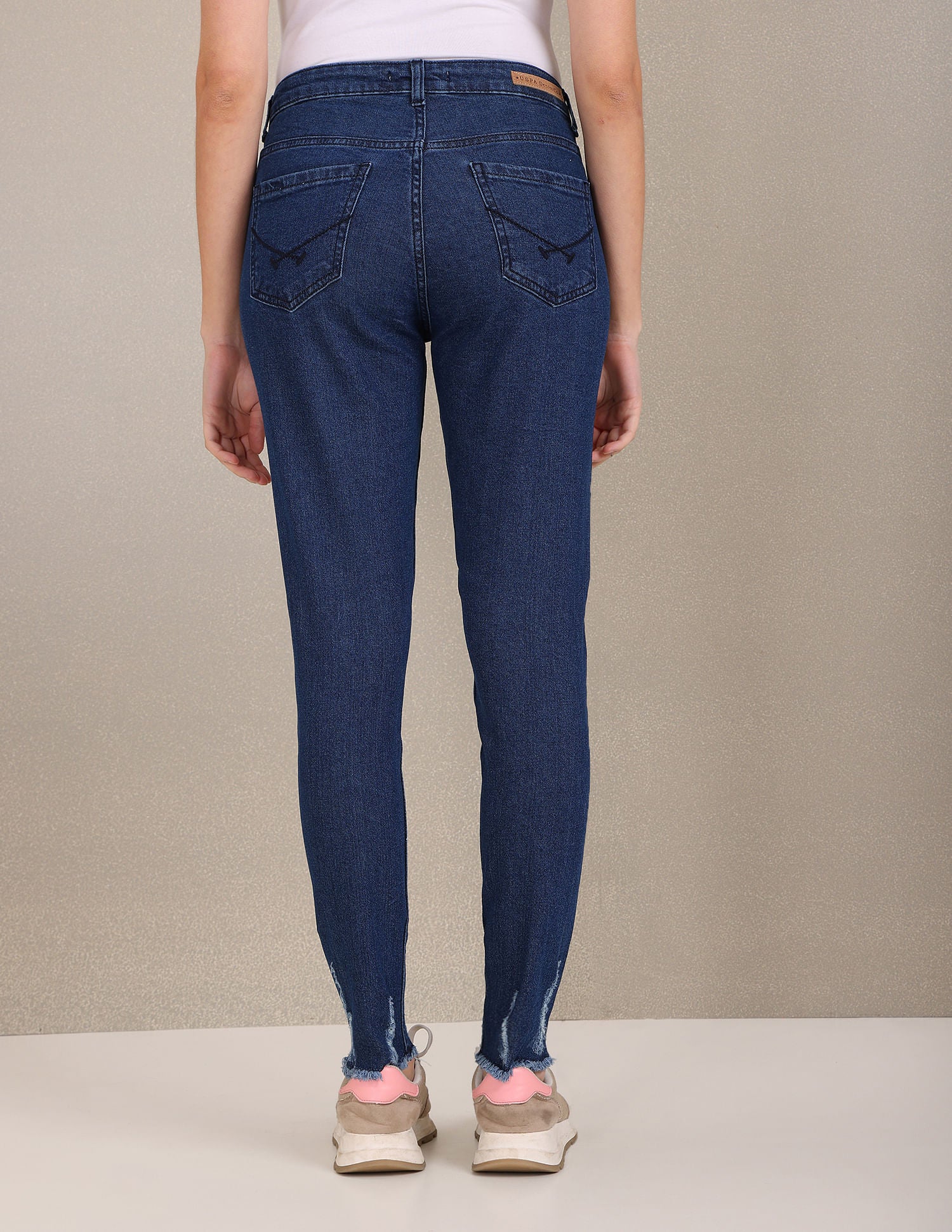 Mid Rise Skinny Fit Jeans Dark Blue - U.S. Polo Assn. India | Large