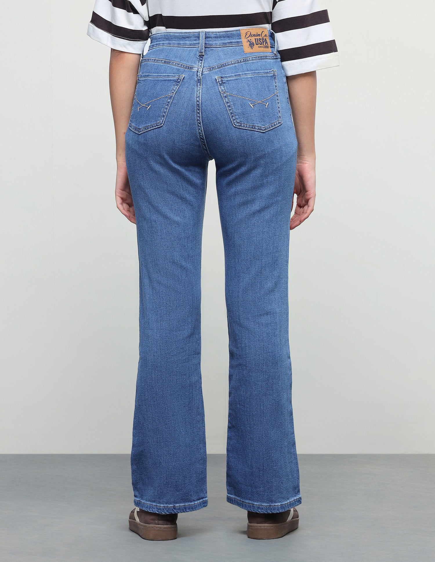 Bootcut Fit Blue Jeans Light Blue - U.S. Polo Assn. India | Large