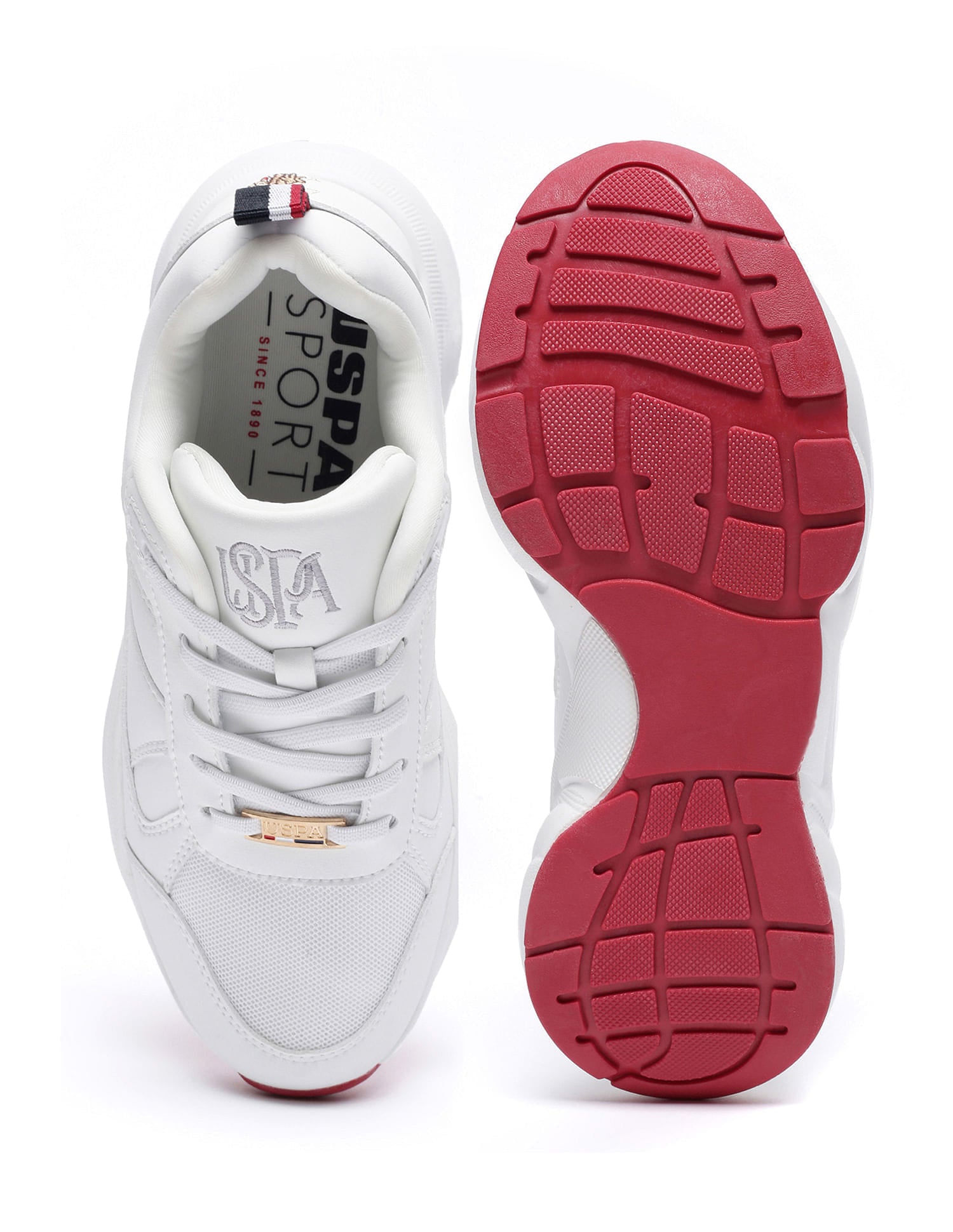 Women Sage 4.0 Lace Up Sneakers Off White - U.S. Polo Assn. India | Large