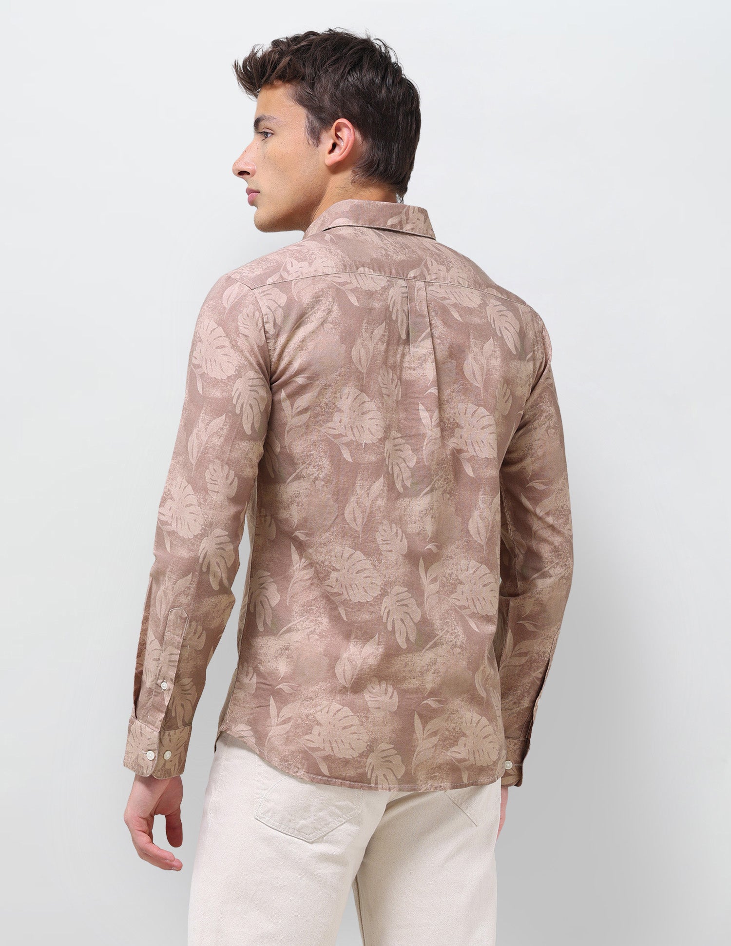 Tropical Printed Regular Fit Shirt Rust - U.S. Polo Assn. India | Large