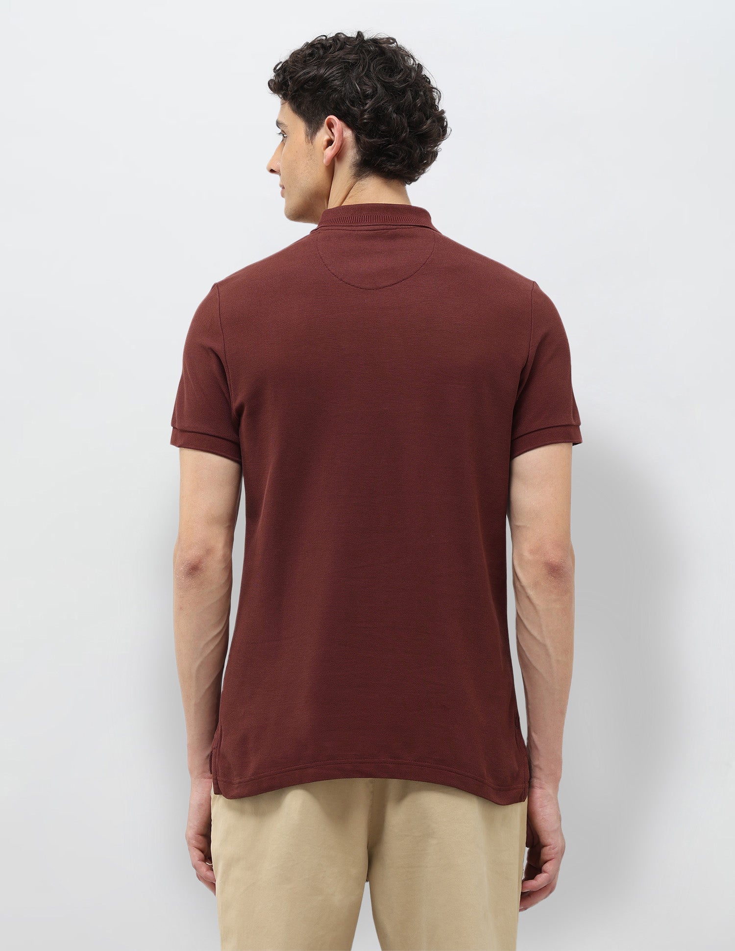 Pure Cotton Muscle Fit Polo Shirt Rust - U.S. POLO ASSN. | Large