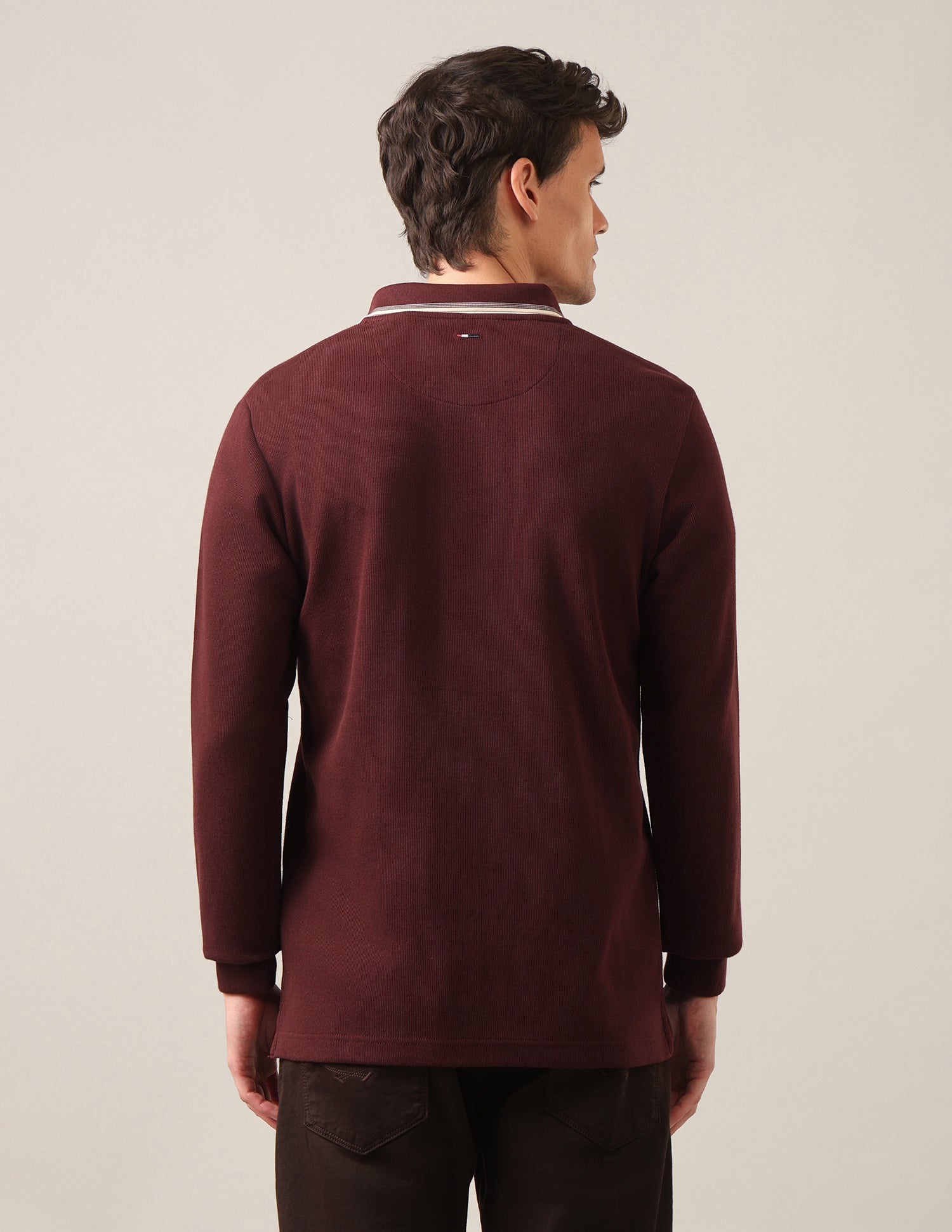 Solid Slim Fit Polo Shirt Rust - U.S. Polo Assn. India | Large