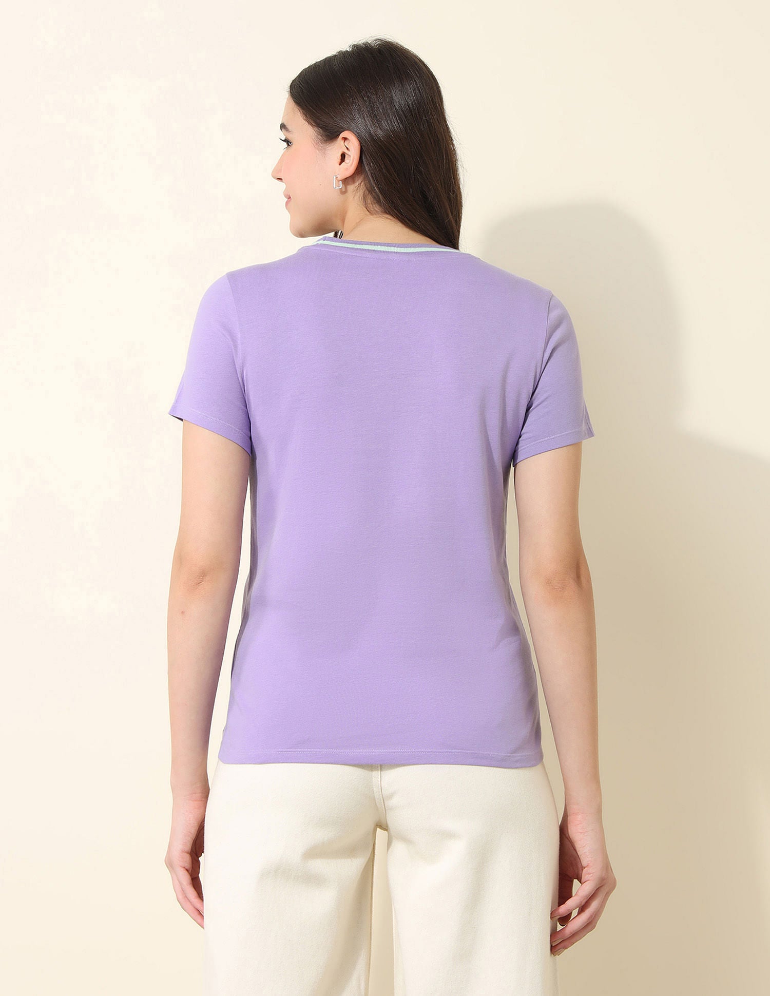 Regular Fit Brand Printed T-Shirt Lavender - U.S. POLO ASSN. | Large