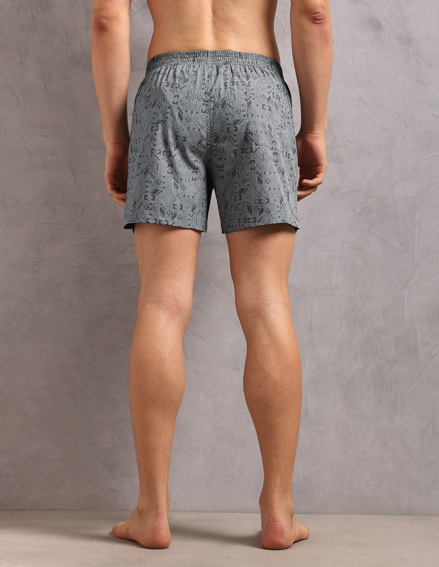 Cotton Printed OEX12 Boxers - Pack Of 1 Light Grey - U.S. POLO ASSN. | Large