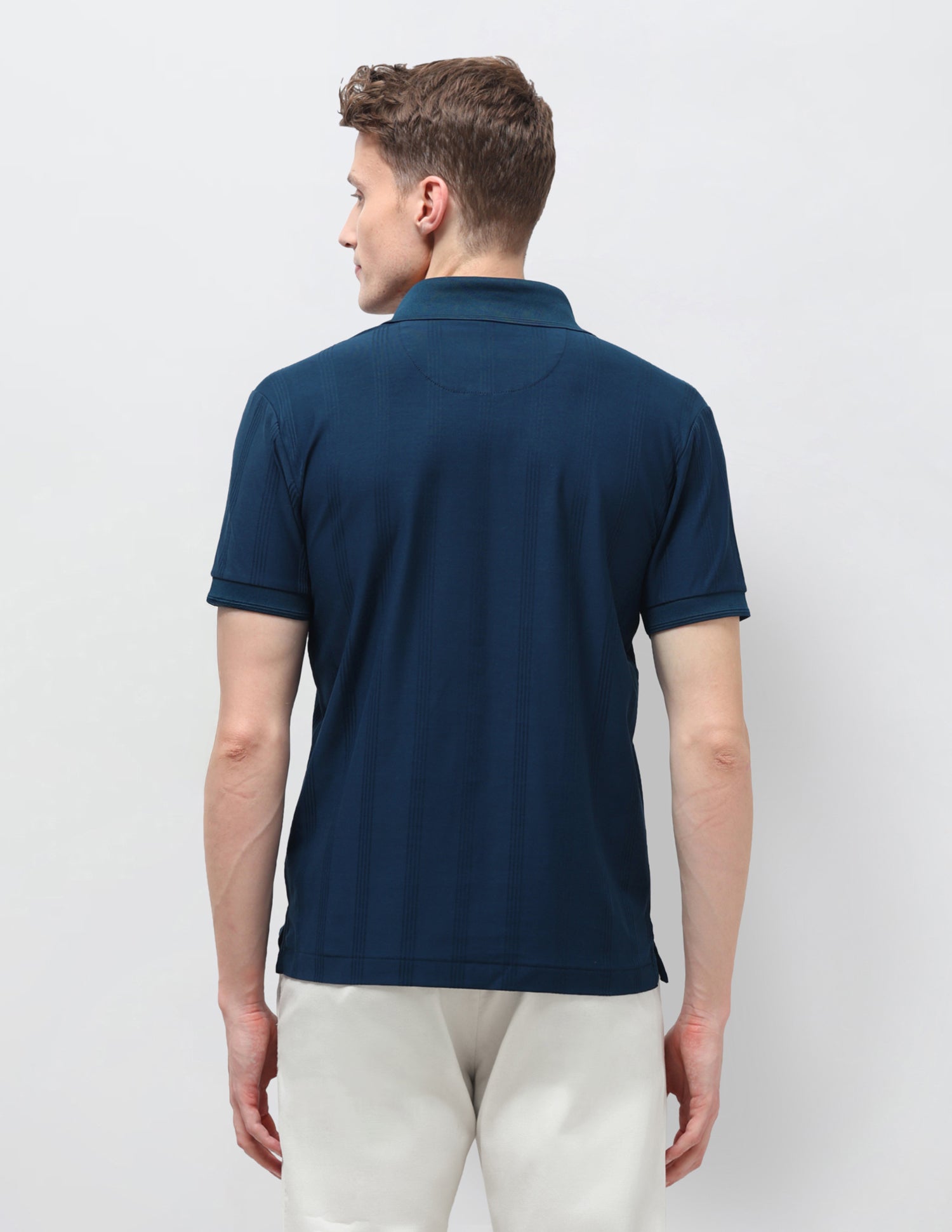 Vertical Striped Slim Fit Polo Shirt Dark Blue - U.S. Polo Assn. India | Large