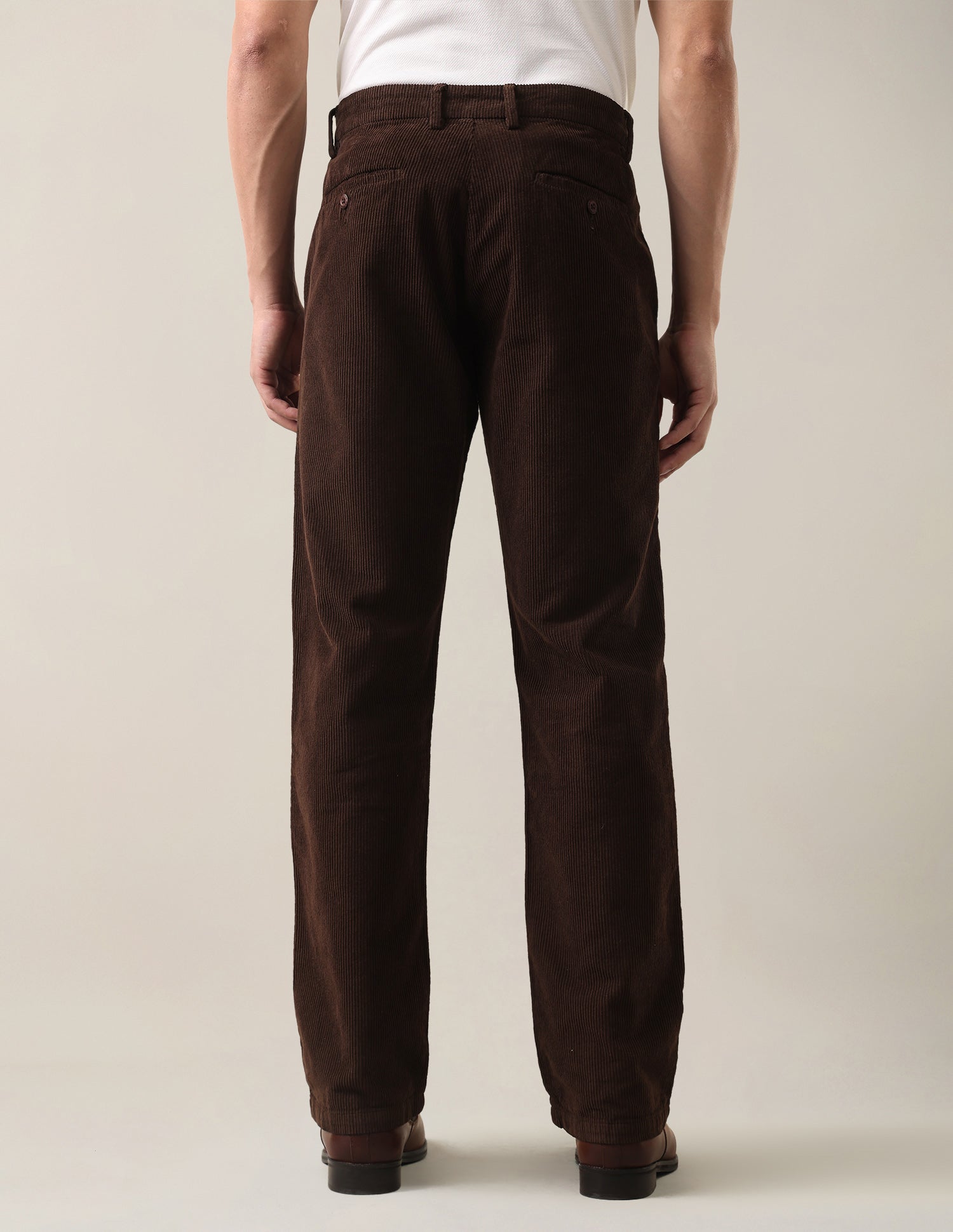 Corduroy	Riley Straight Fit Trousers Brown - U.S. Polo Assn. India | Large