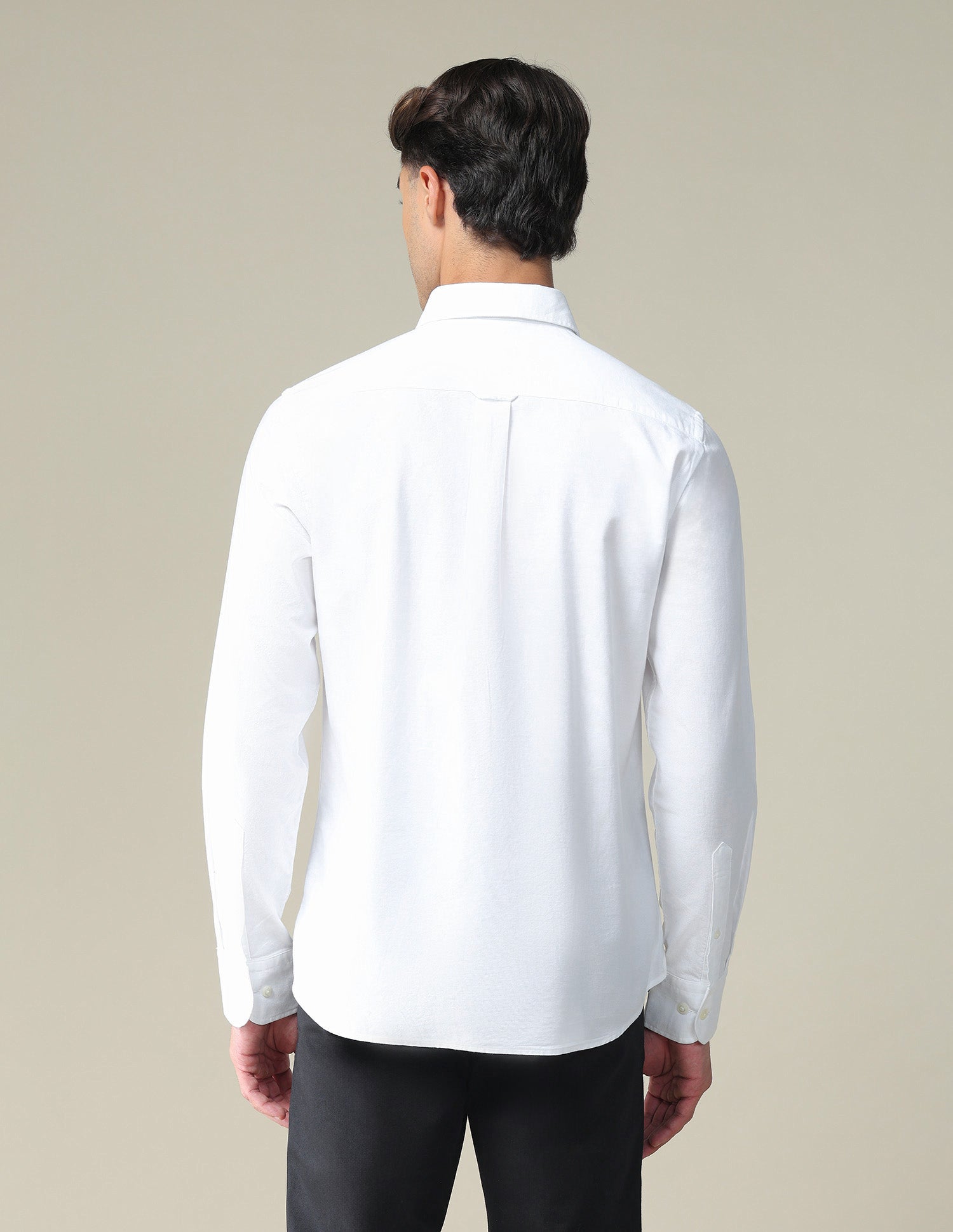 Solid Slim Fit Formal Shirt White - U.S. POLO ASSN. | Large