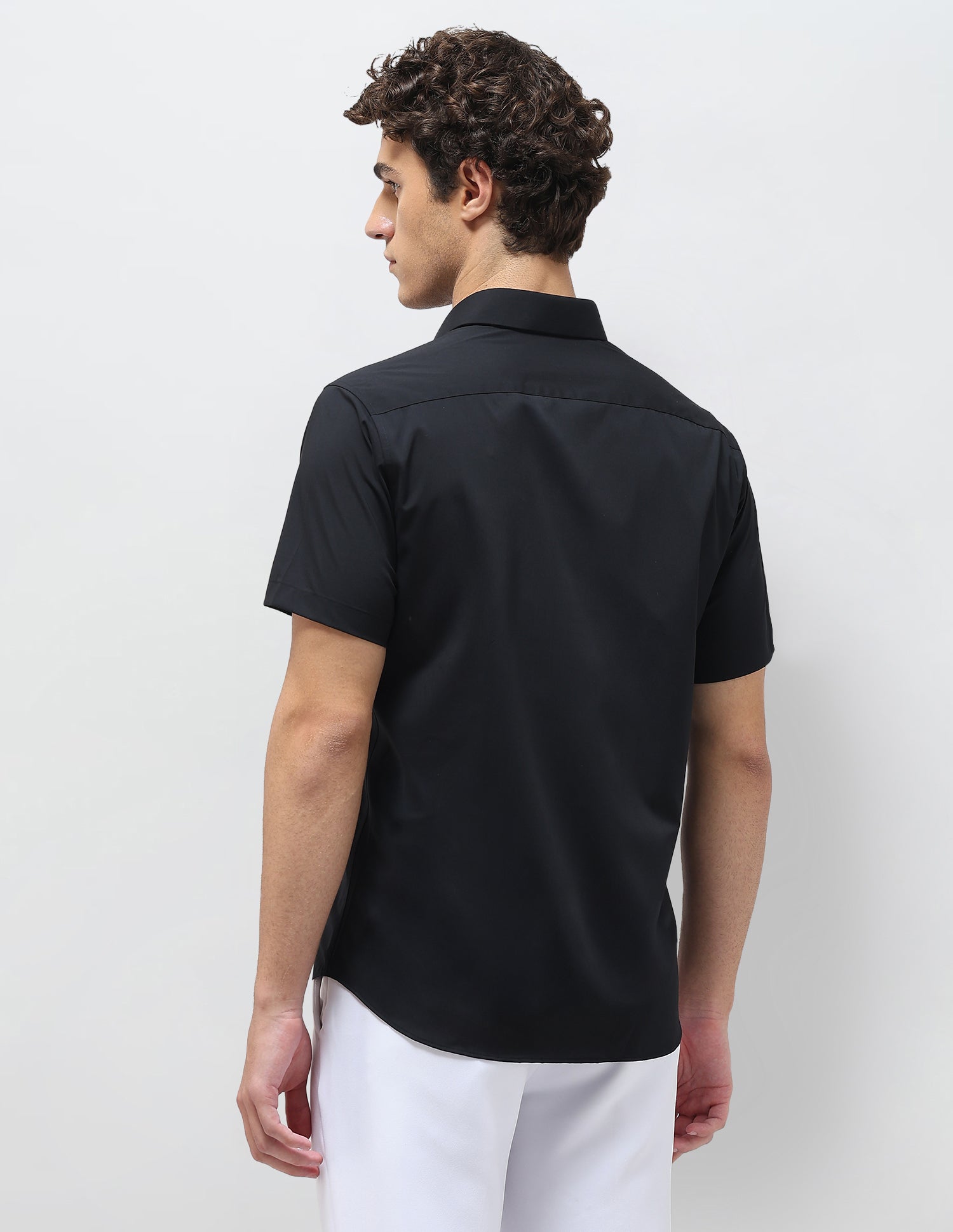 Solid Regular Fit Shirt Navy - U.S. Polo Assn. India | Large