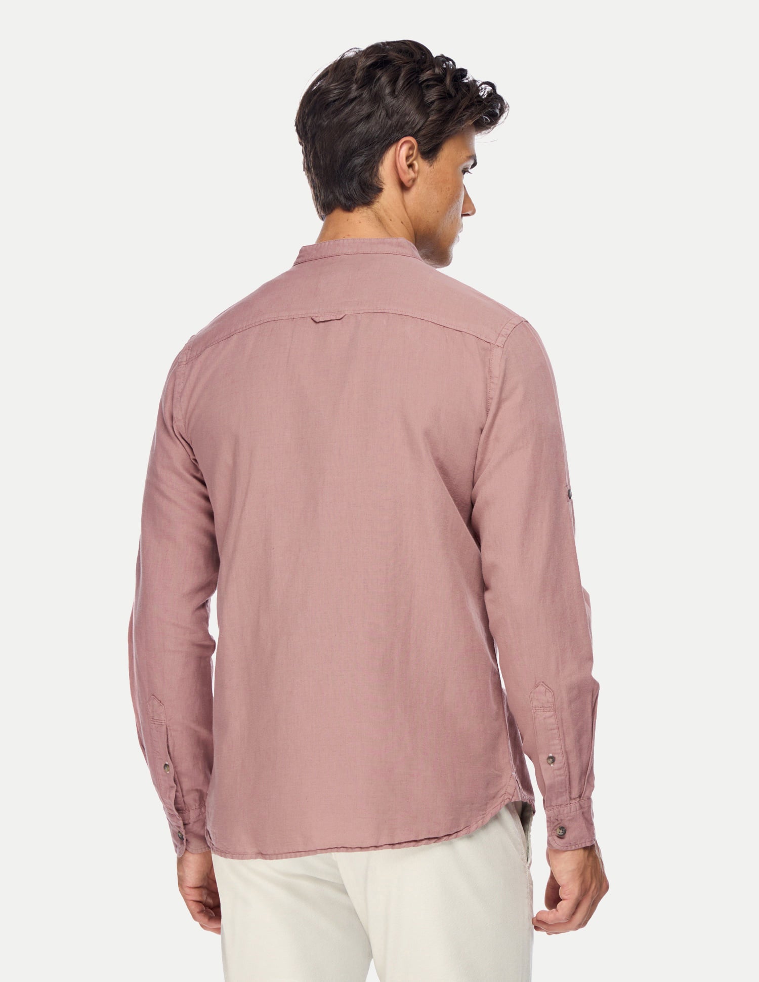 Dyed Linen Shirt Dusty Rose - U.S. Polo Assn. India | Large