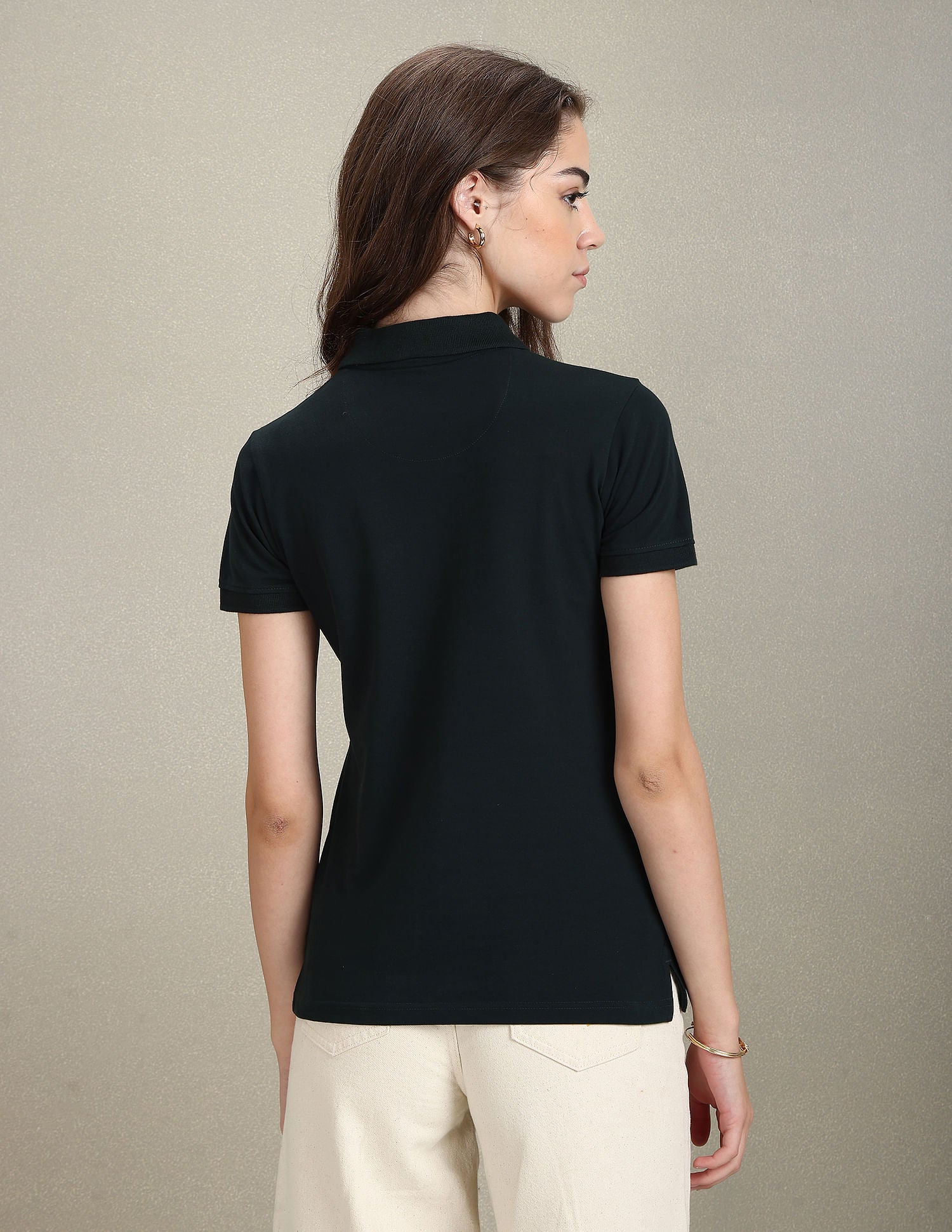 Solid Slim Polo Shirt Dark Green - U.S. POLO ASSN. | Large