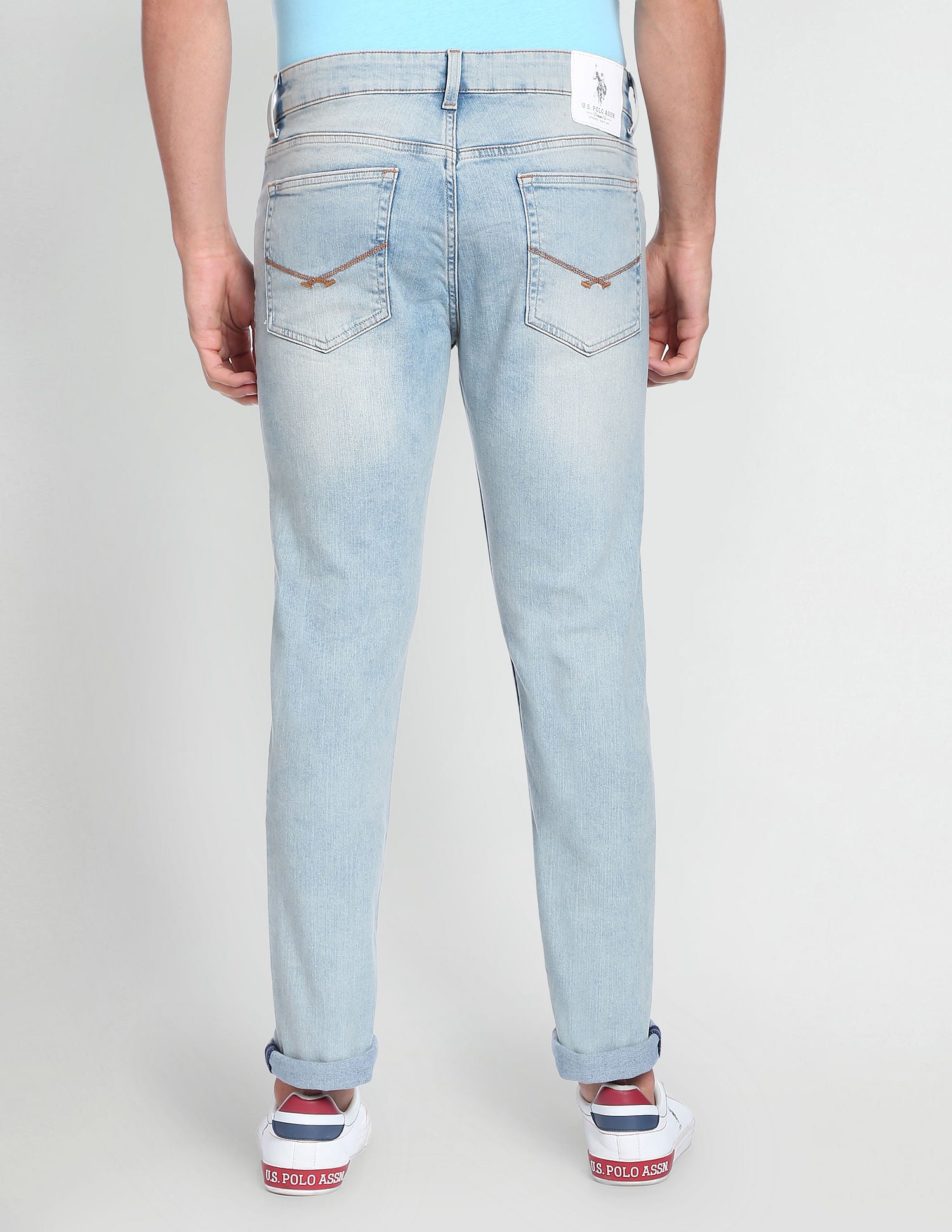 Slim Tapered Authentic Jeans Light Blue - U.S. Polo Assn. India | Large
