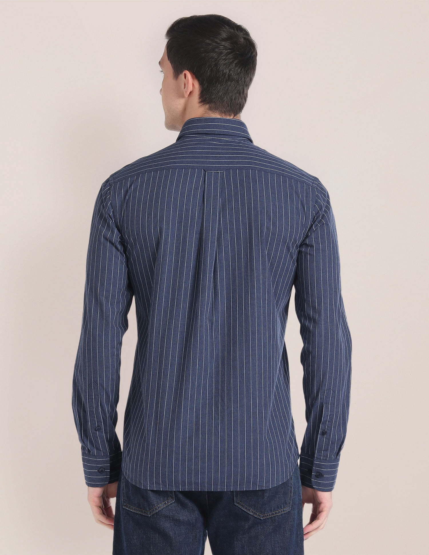 Cotton Melange Vertical Stripe Shirt – U.S. Polo Assn. India