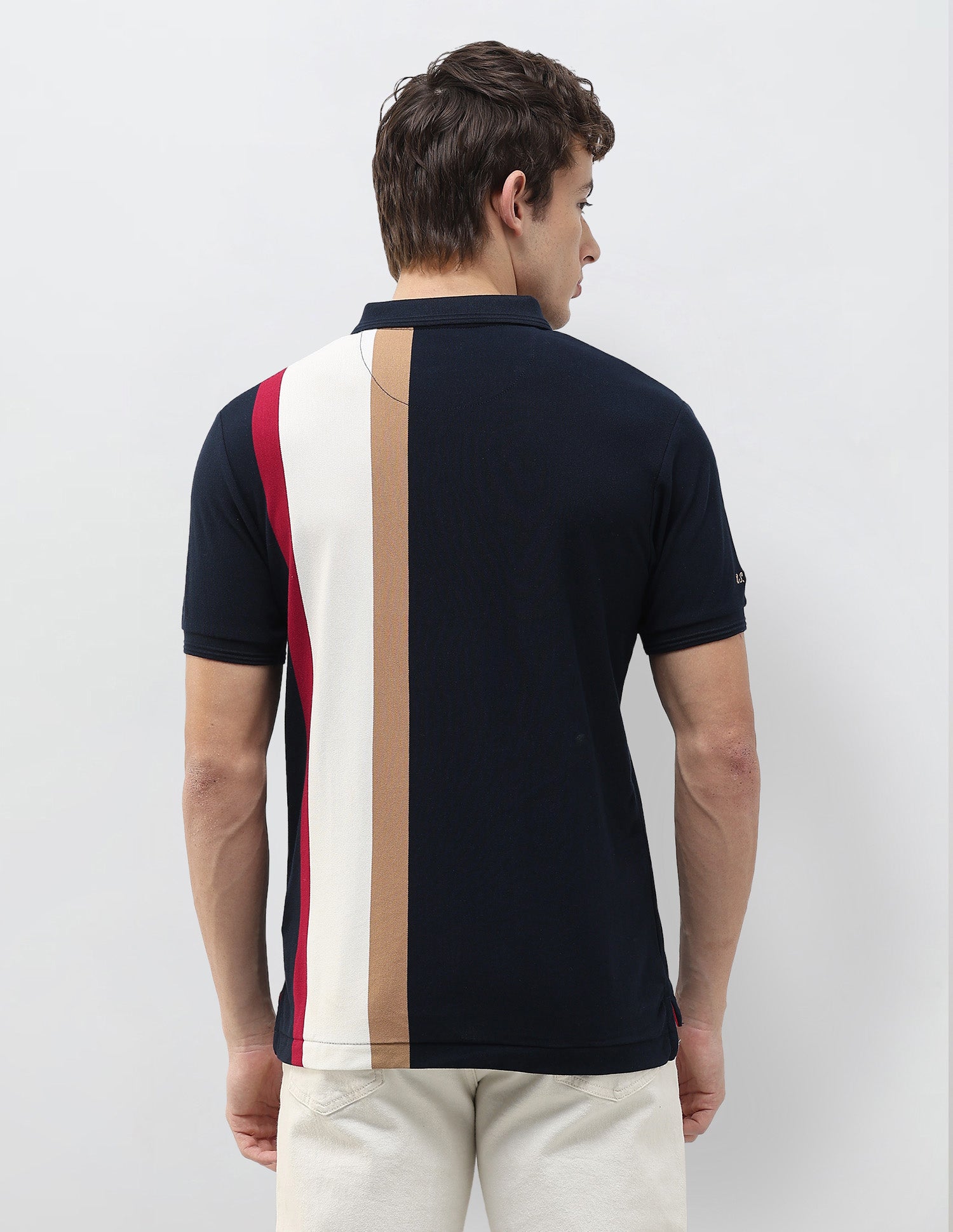 Colourblocked Slim Fit Polo Shirt Navy - U.S. Polo Assn. India | Large