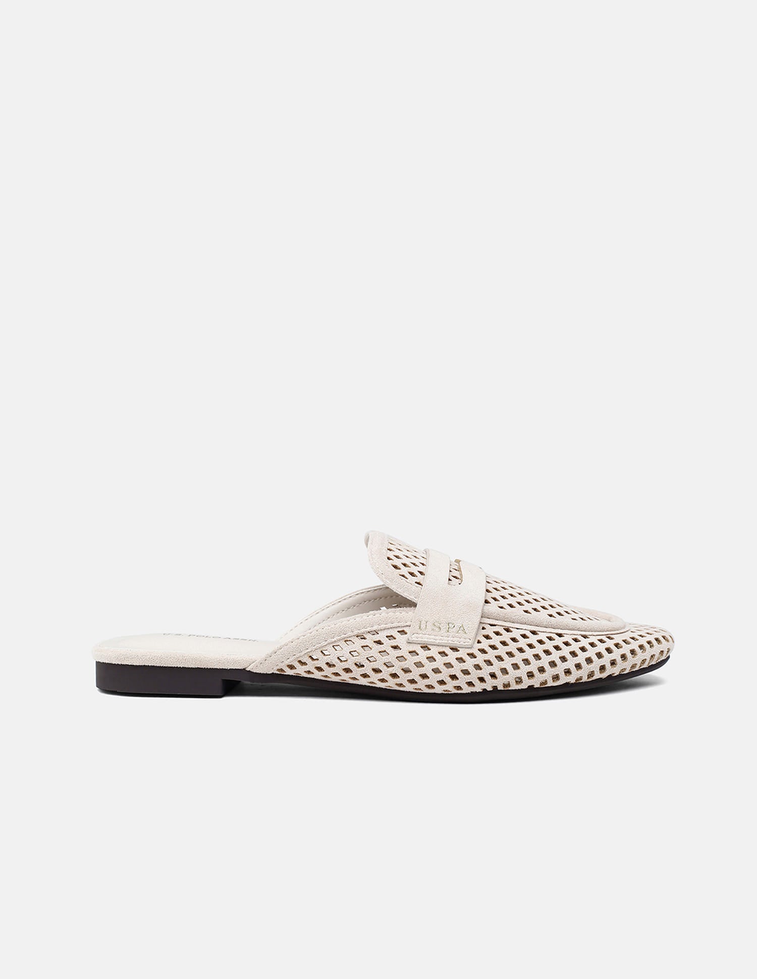 Rivane Mule With Mesh Textured Outsole Off White - U.S. Polo Assn. India | Large