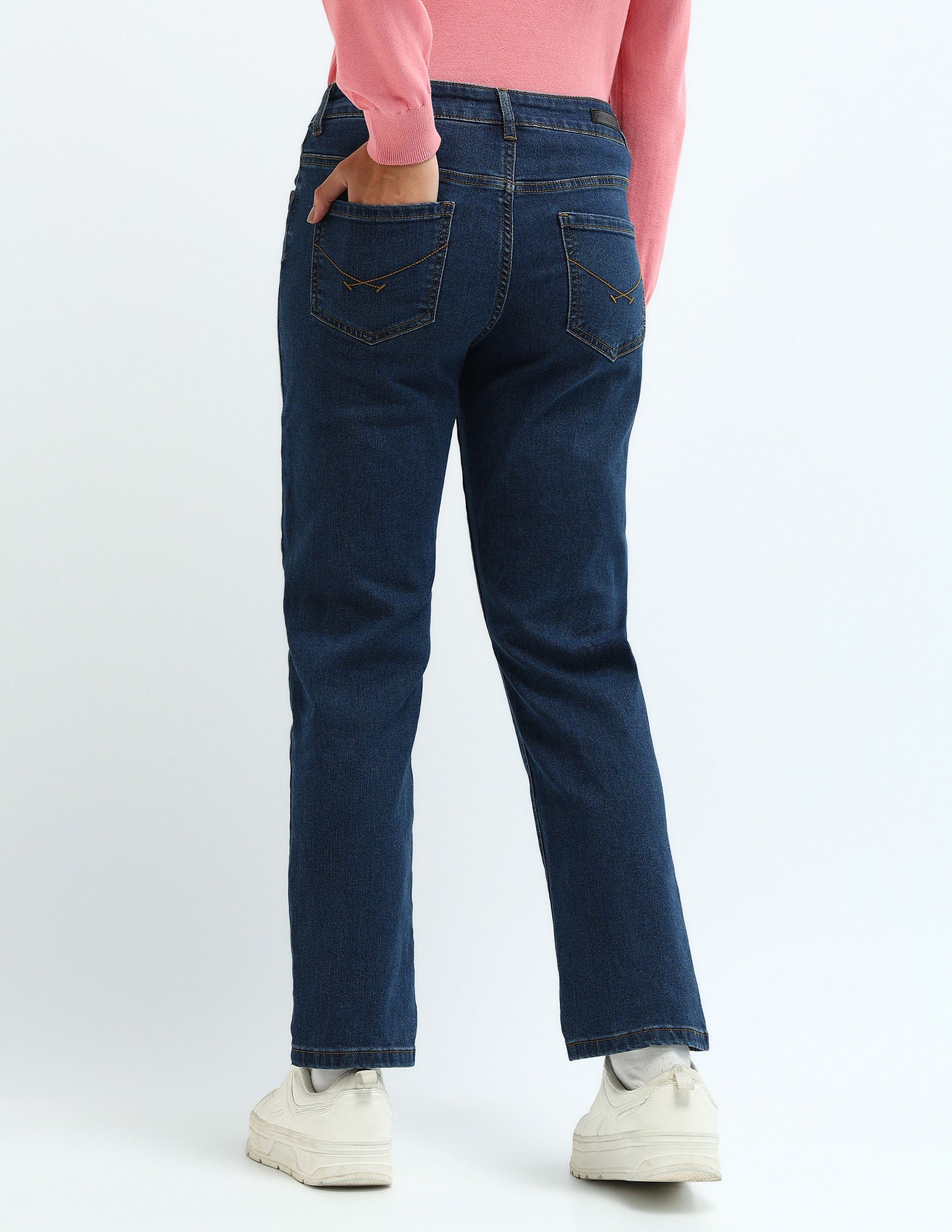 High Rise Slim Fit Jeans Blue - U.S. Polo Assn. India | Large