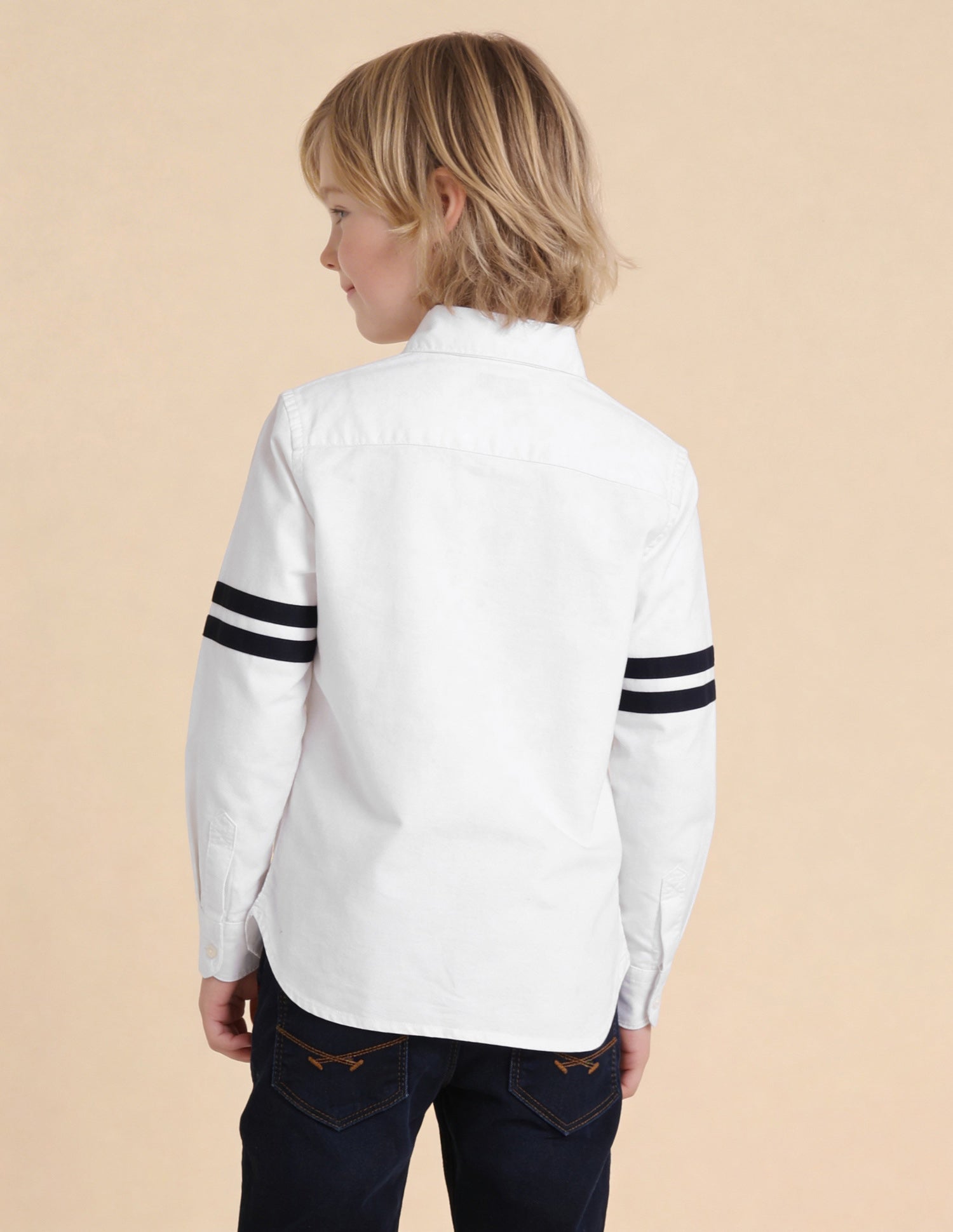 Brand Printed Oxford Shirt White - U.S. Polo Assn. India | Large