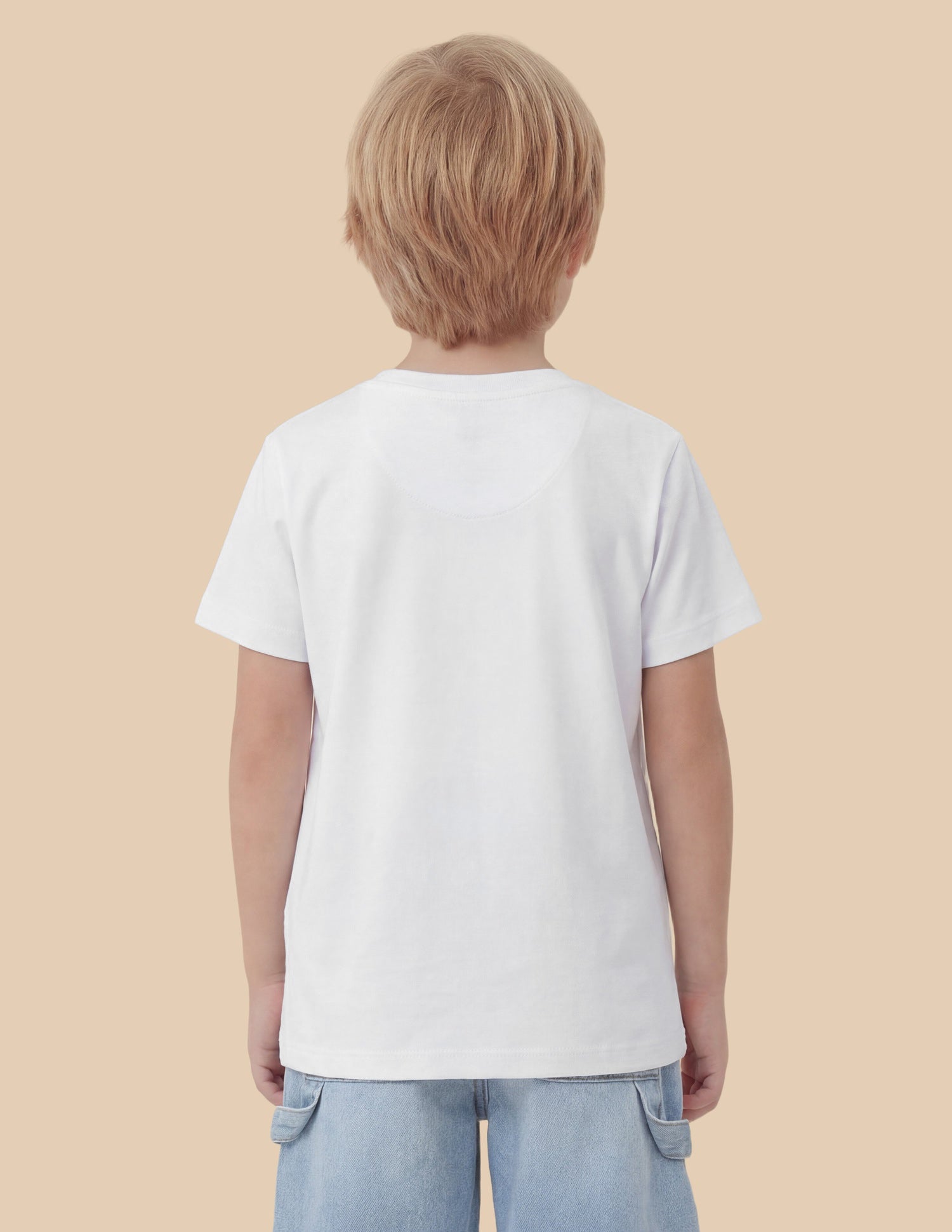 Boys Graphic Brand Printed Regular Fit T-Shirt White - U.S. Polo Assn. India | Large