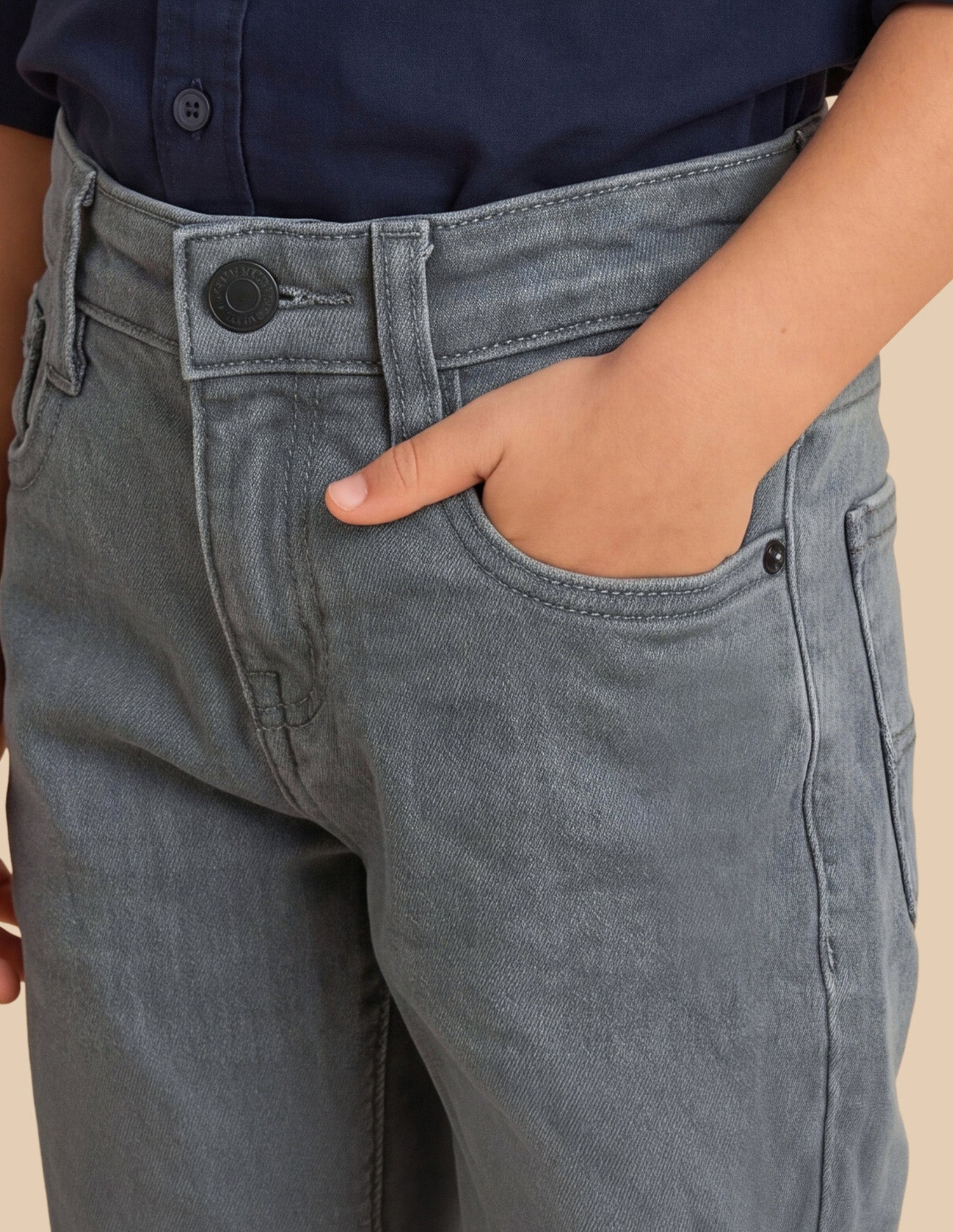 Mid Rise Relaxed Fit Jeans Grey - U.S. Polo Assn. India | Large