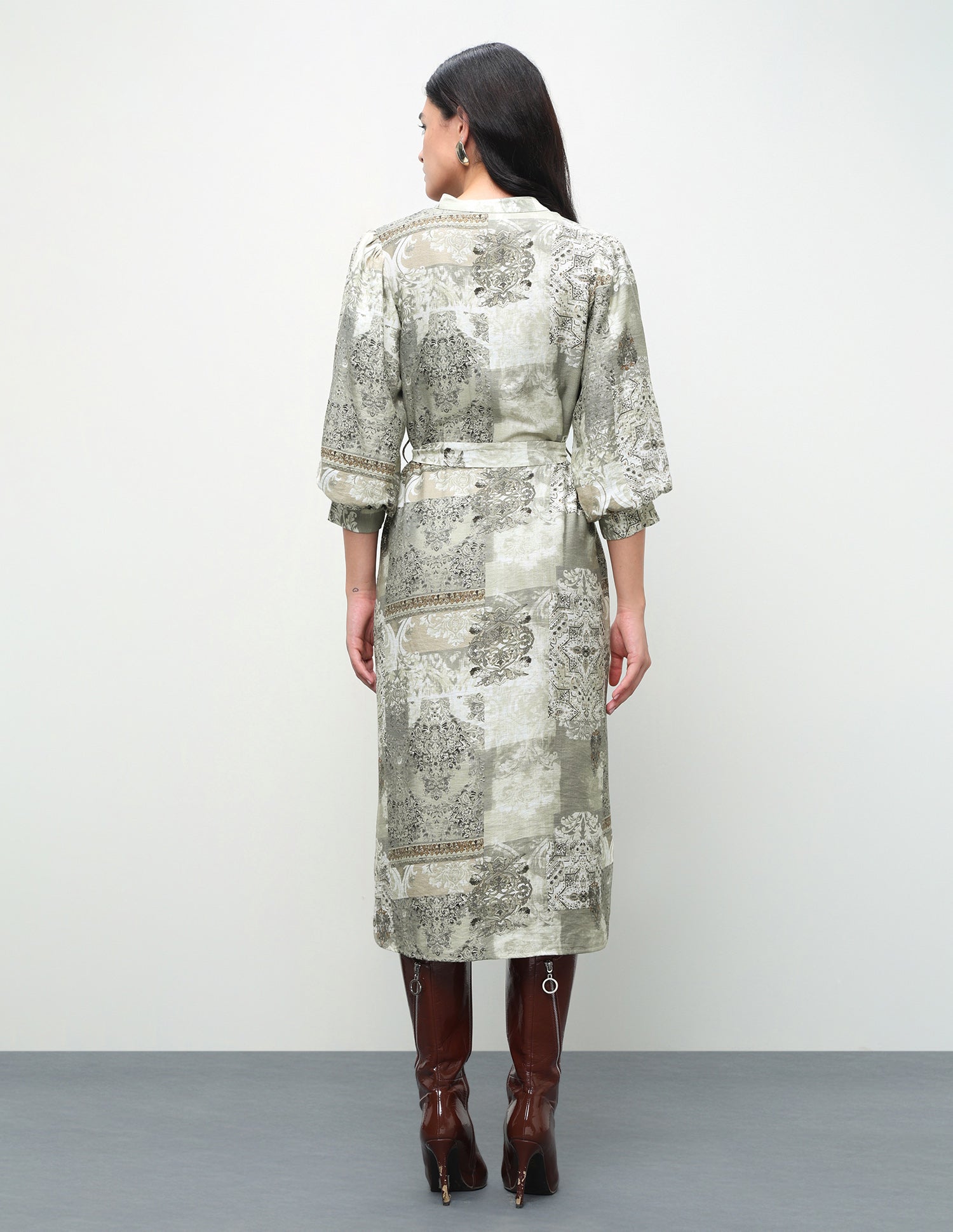All-Over Printed Regular Fit Shirt Dress Multicolour - U.S. Polo Assn. India | Large