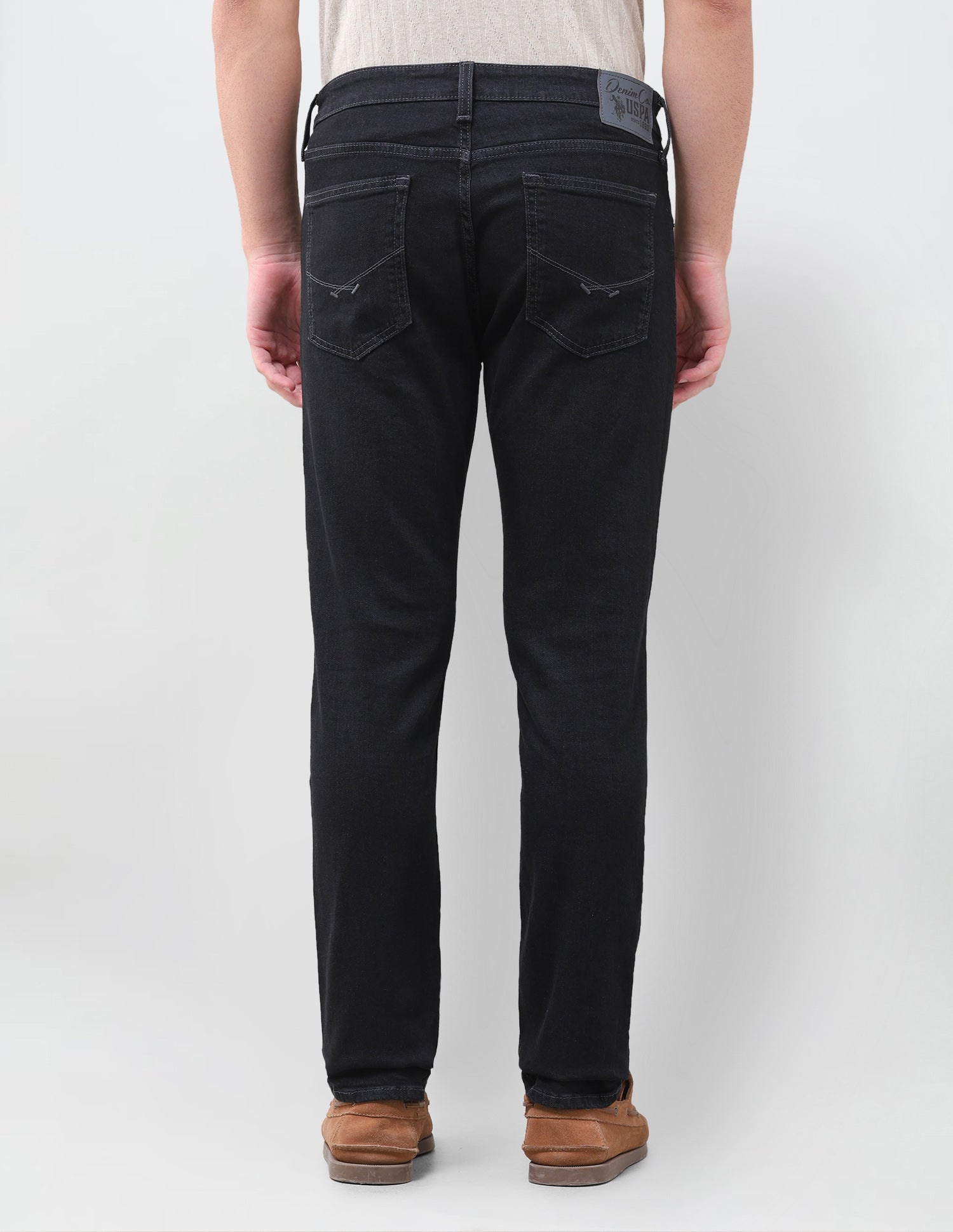 Brandon Slim-Tapered Fit Black Jeans Black - U.S. Polo Assn. India | Large