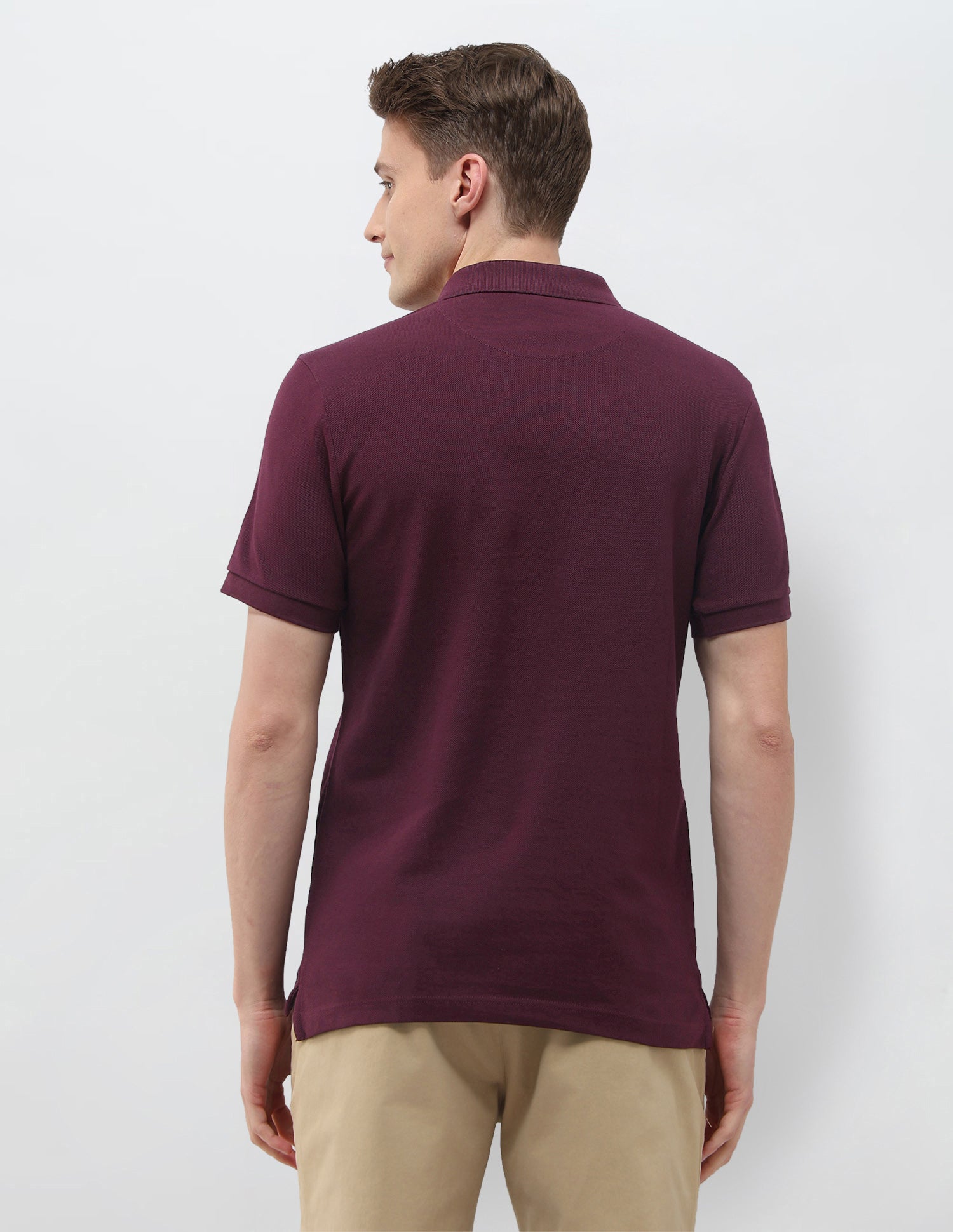 Summer House Slim Fit Polo Shirt Wine - U.S. Polo Assn. India | Large