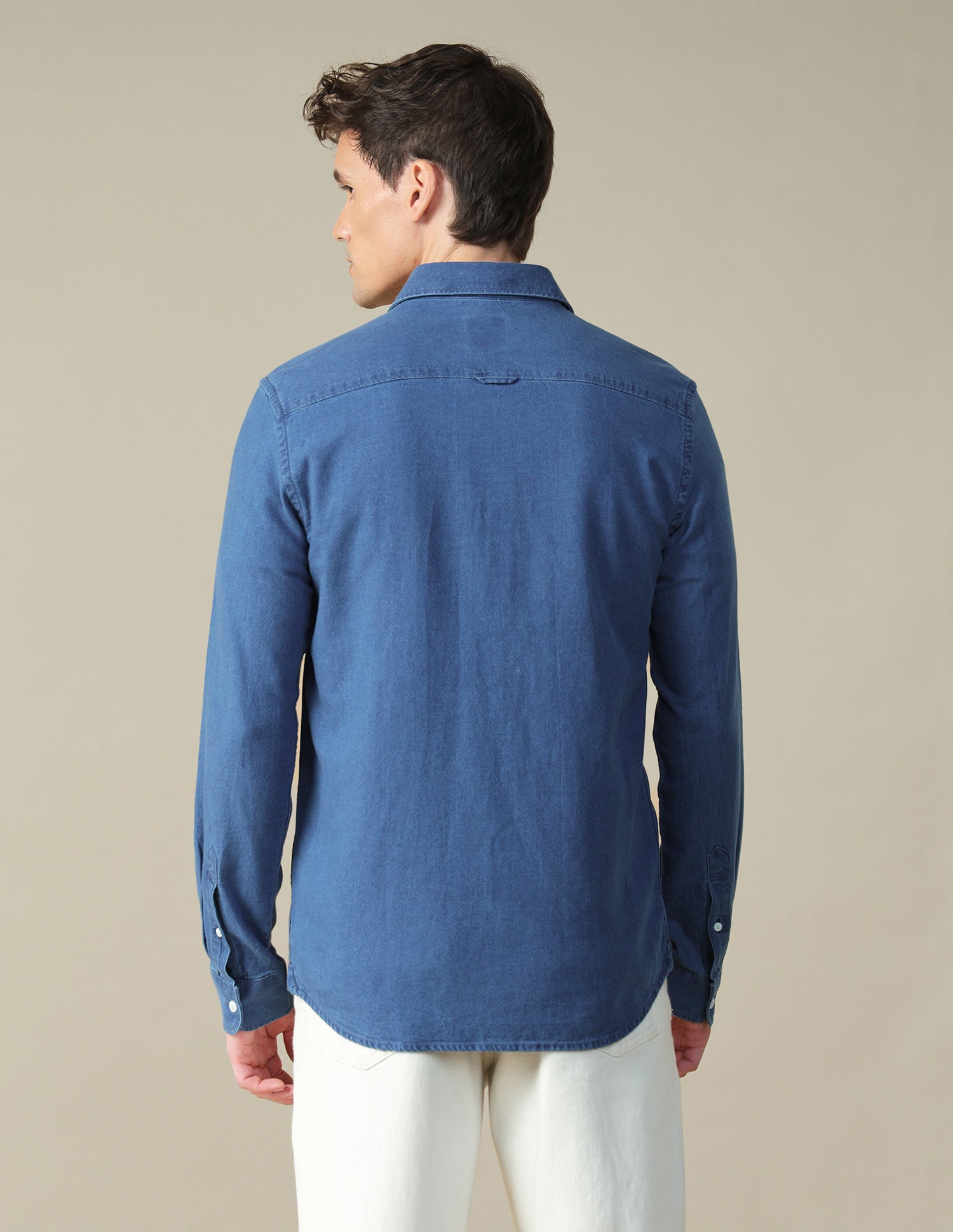 Twill Regular Fit Shirt Indigo - U.S. Polo Assn. India | Large