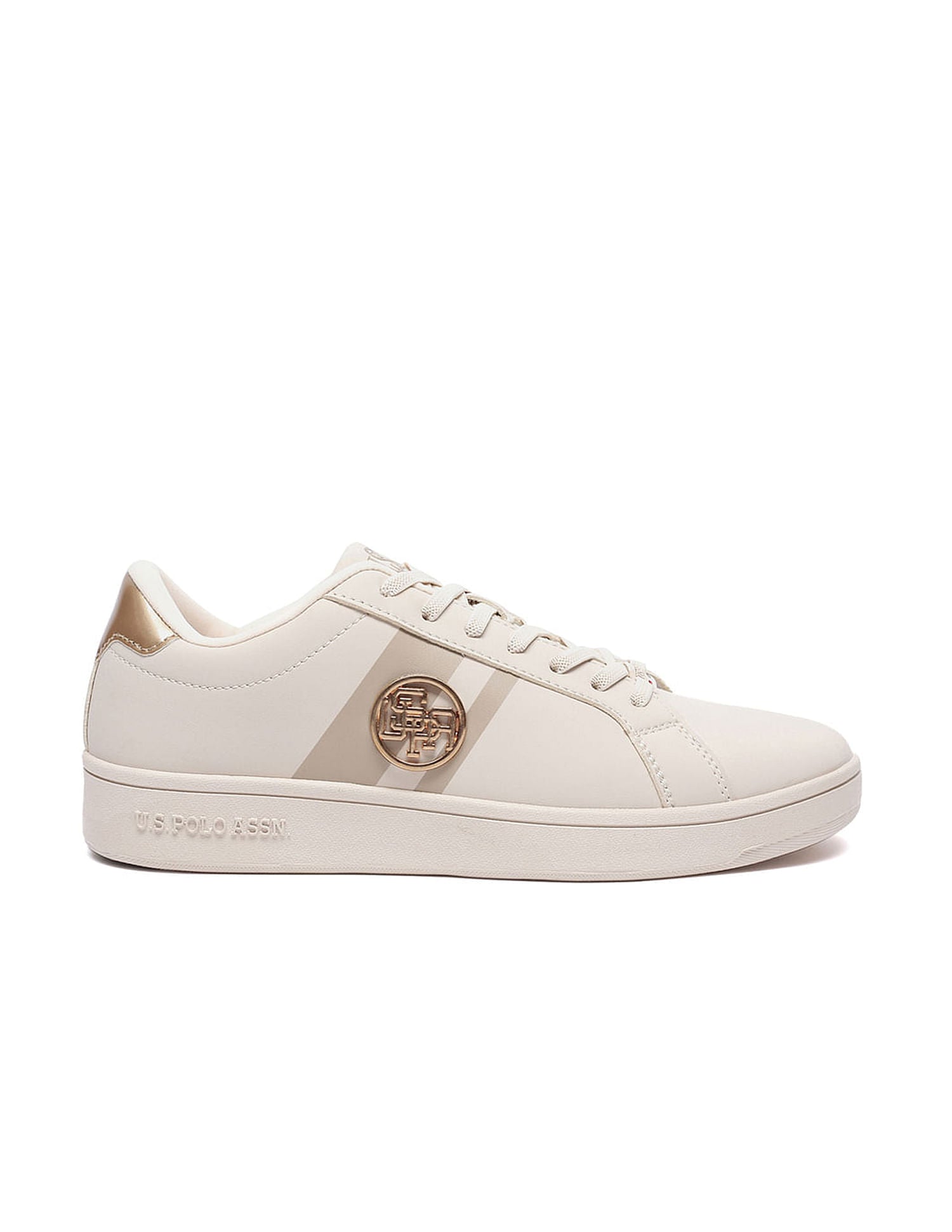 Women Striped Emery 2.0 Sneakers Nude - U.S. Polo Assn. India | Large