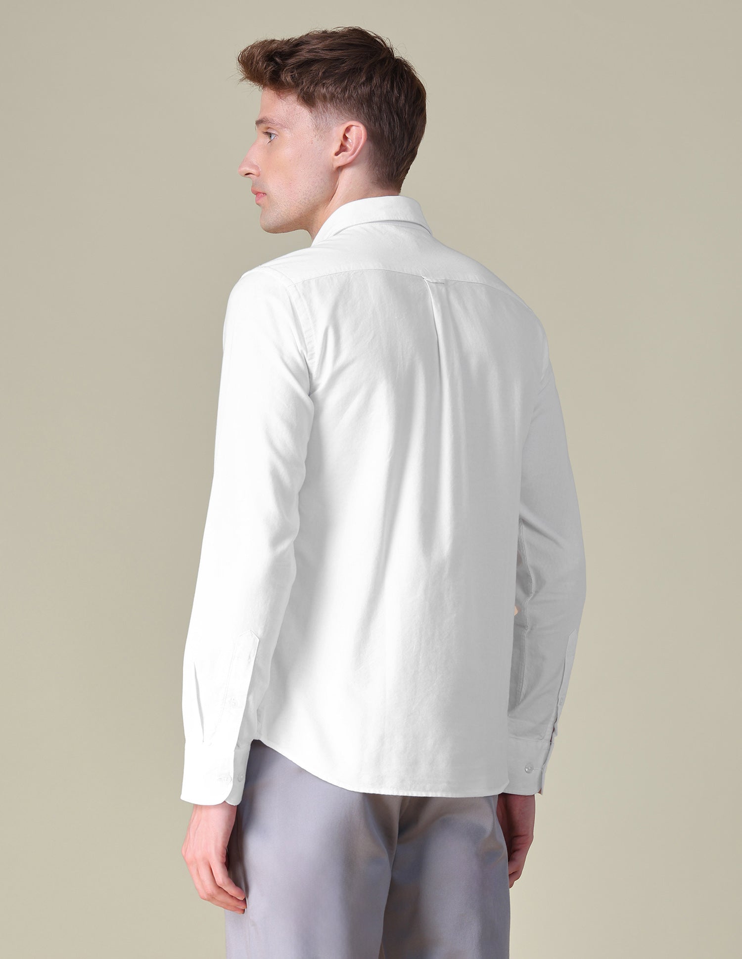 Horizontal Striped Tailored Fit Shirt White - U.S. POLO ASSN. | Large