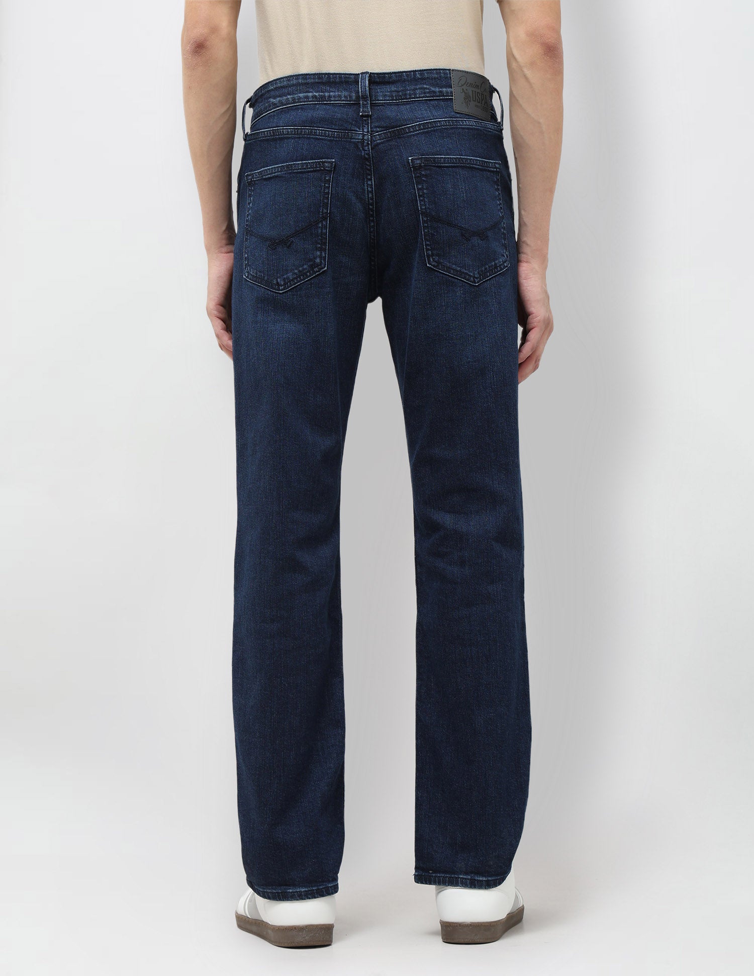 Harold Slim Straight Fit Blue Jeans Blue - U.S. POLO ASSN. | Large