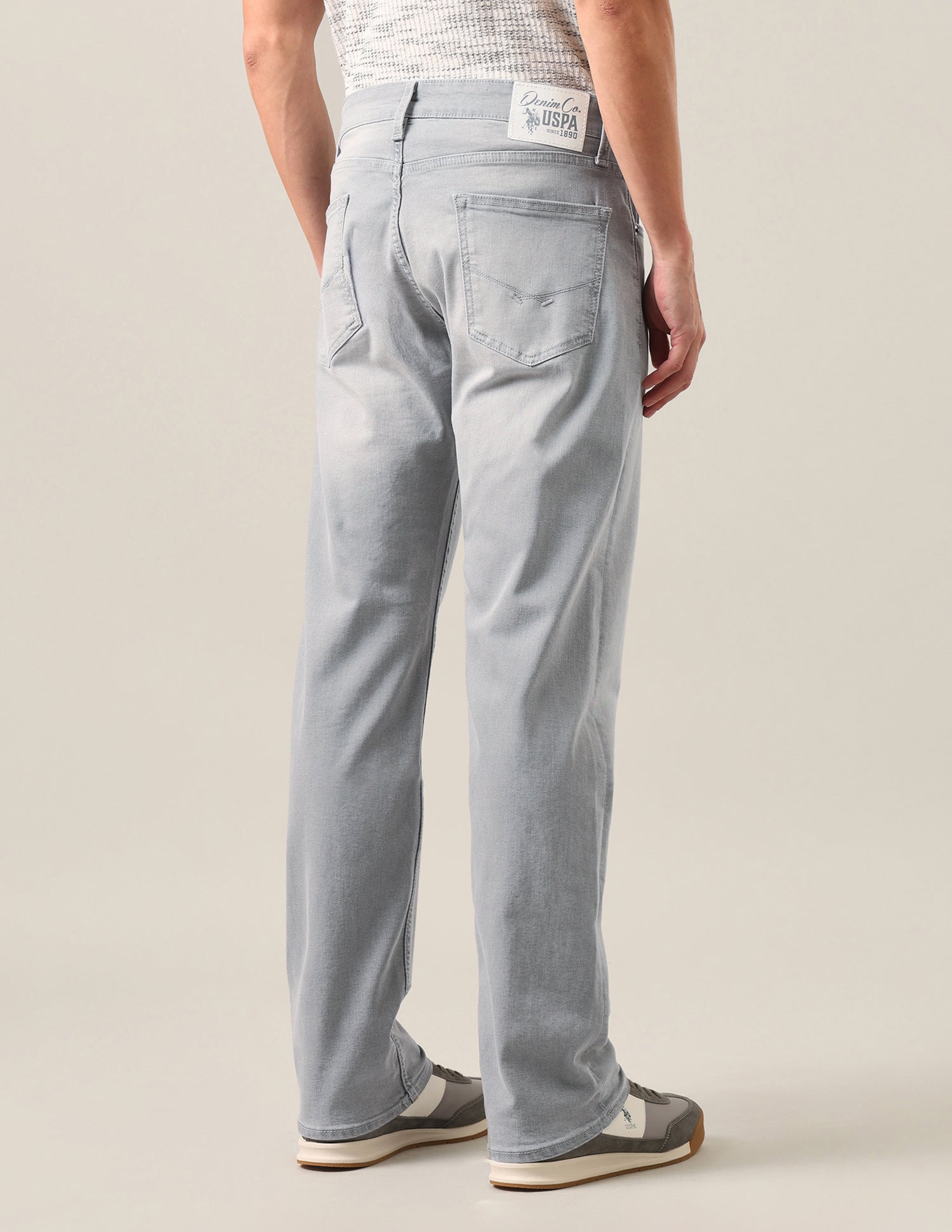 Mason Regular Straight Fit Grey Jeans Grey - U.S. Polo Assn. India | Large