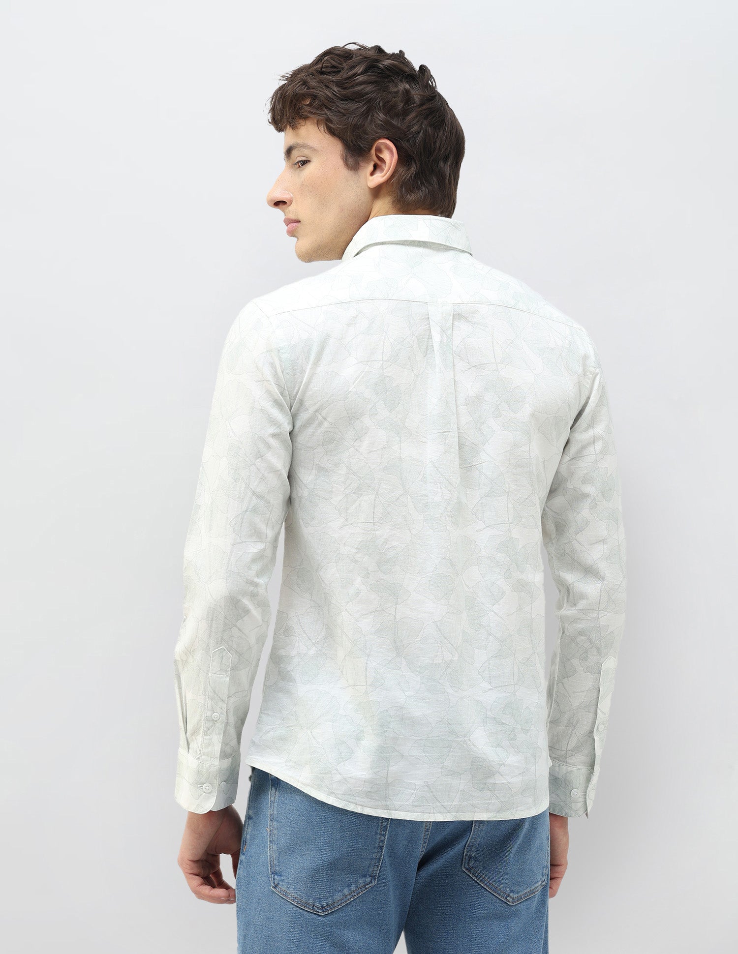 Casa De Campo All-Over Printed Shirt Light Green - U.S. Polo Assn. India | Large