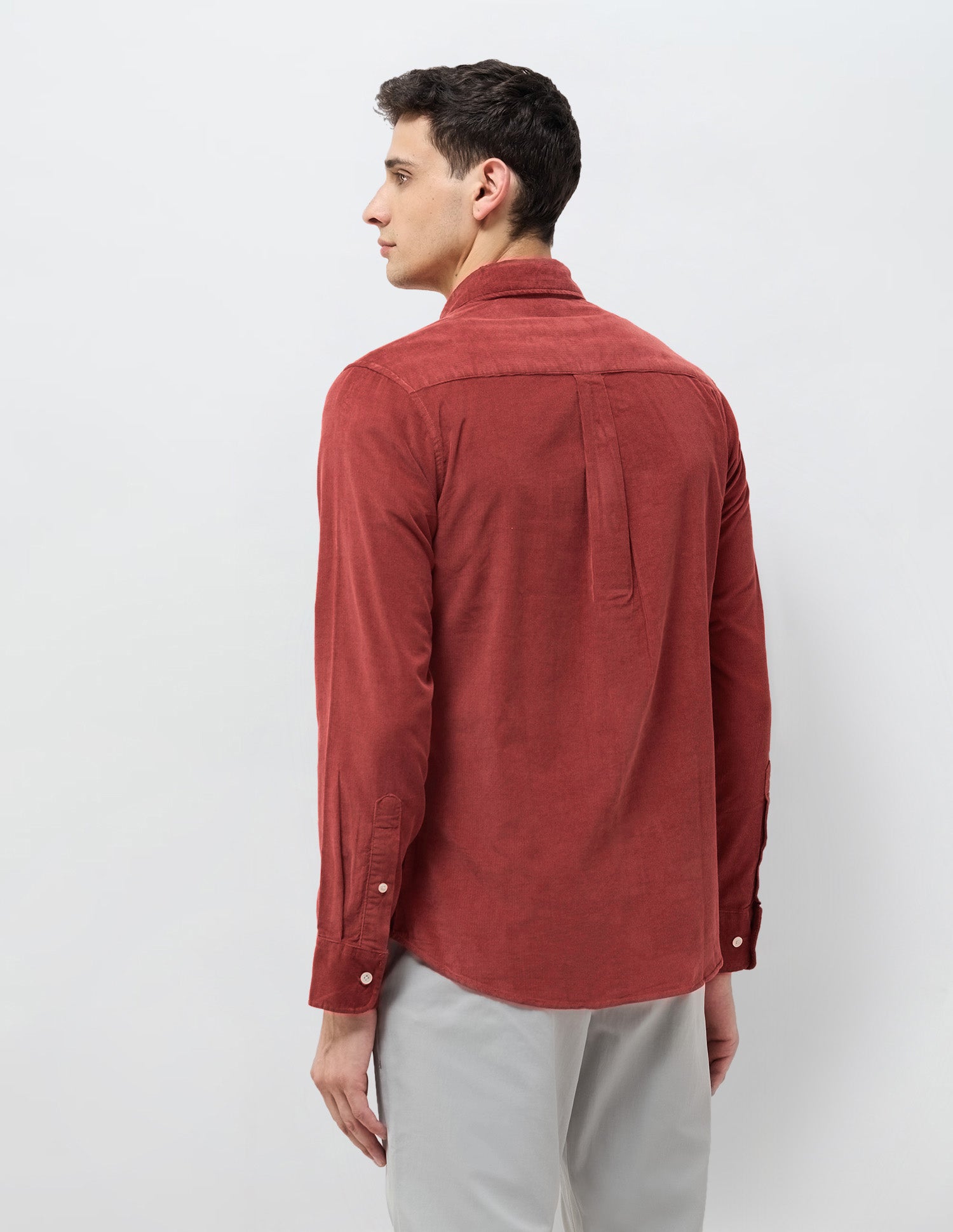 Corduroy Tailored Fit Shirt Rust - U.S. POLO ASSN. | Large