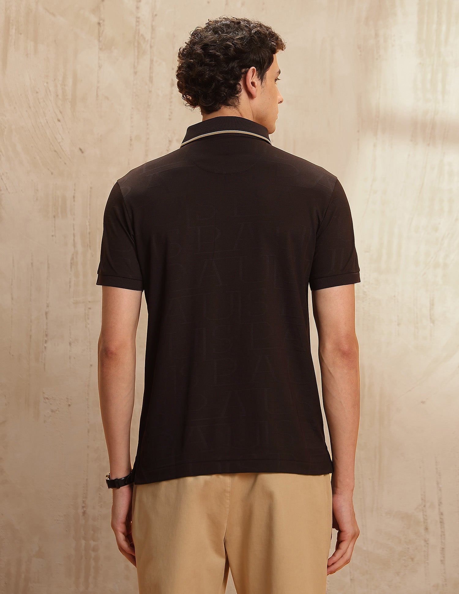 Brand Self Regular Fit Polo Shirt Dark Brown - U.S. POLO ASSN. | Large